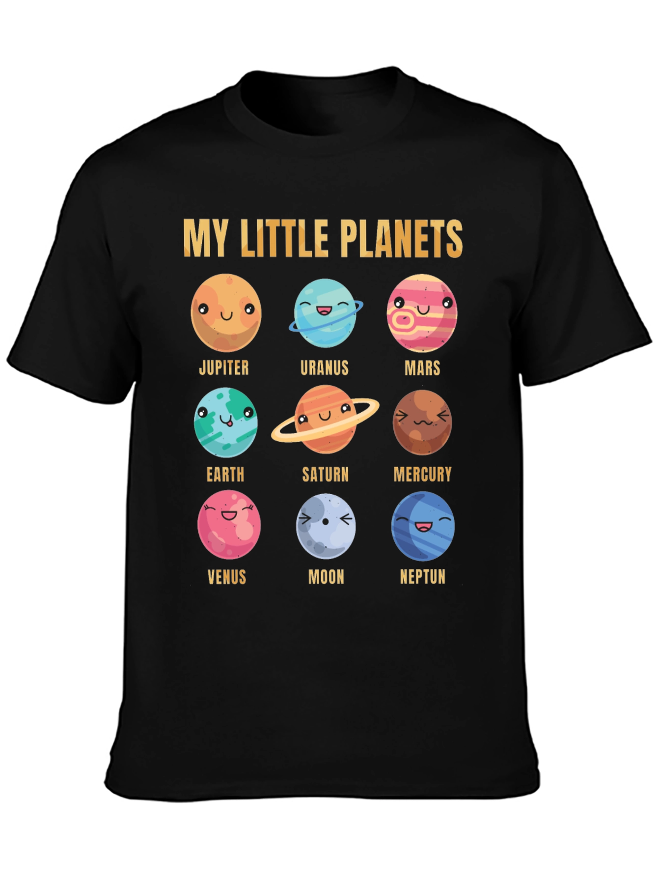 My Little Planets T-Shirt - Space Solar System Design