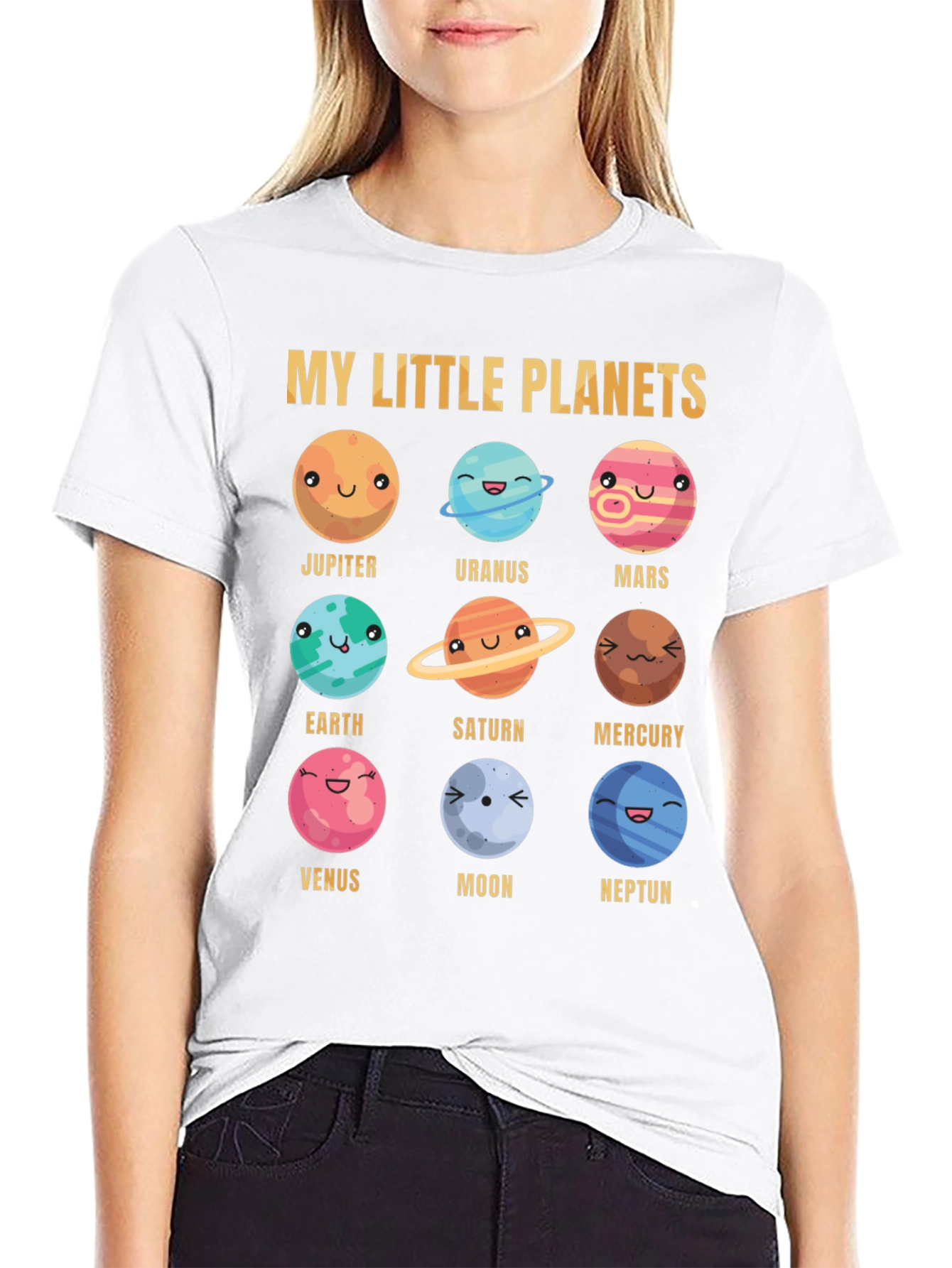 My Little Planets T-Shirt - Space Solar System Design