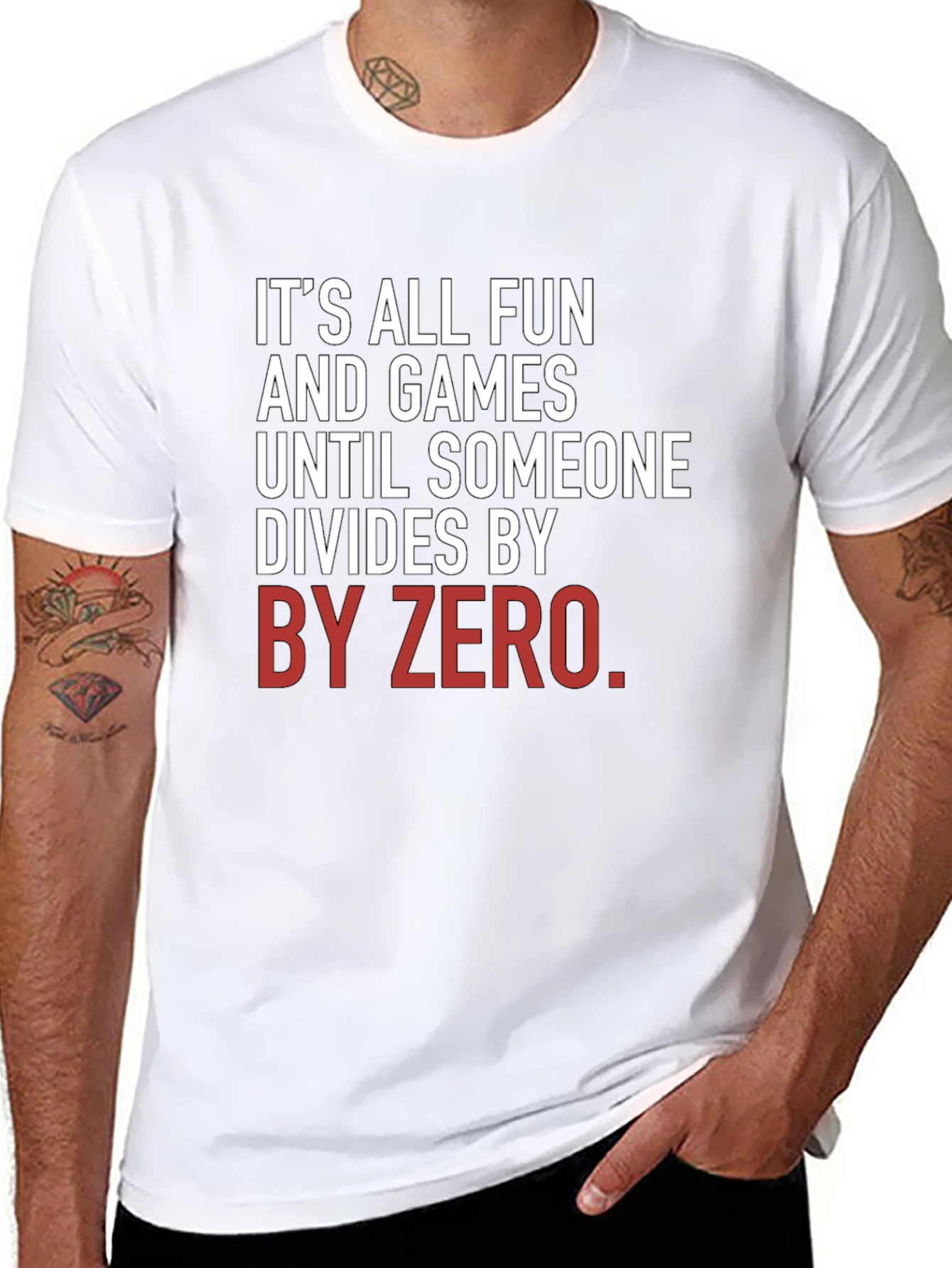 Funny Math T-Shirt - Divide By Zero