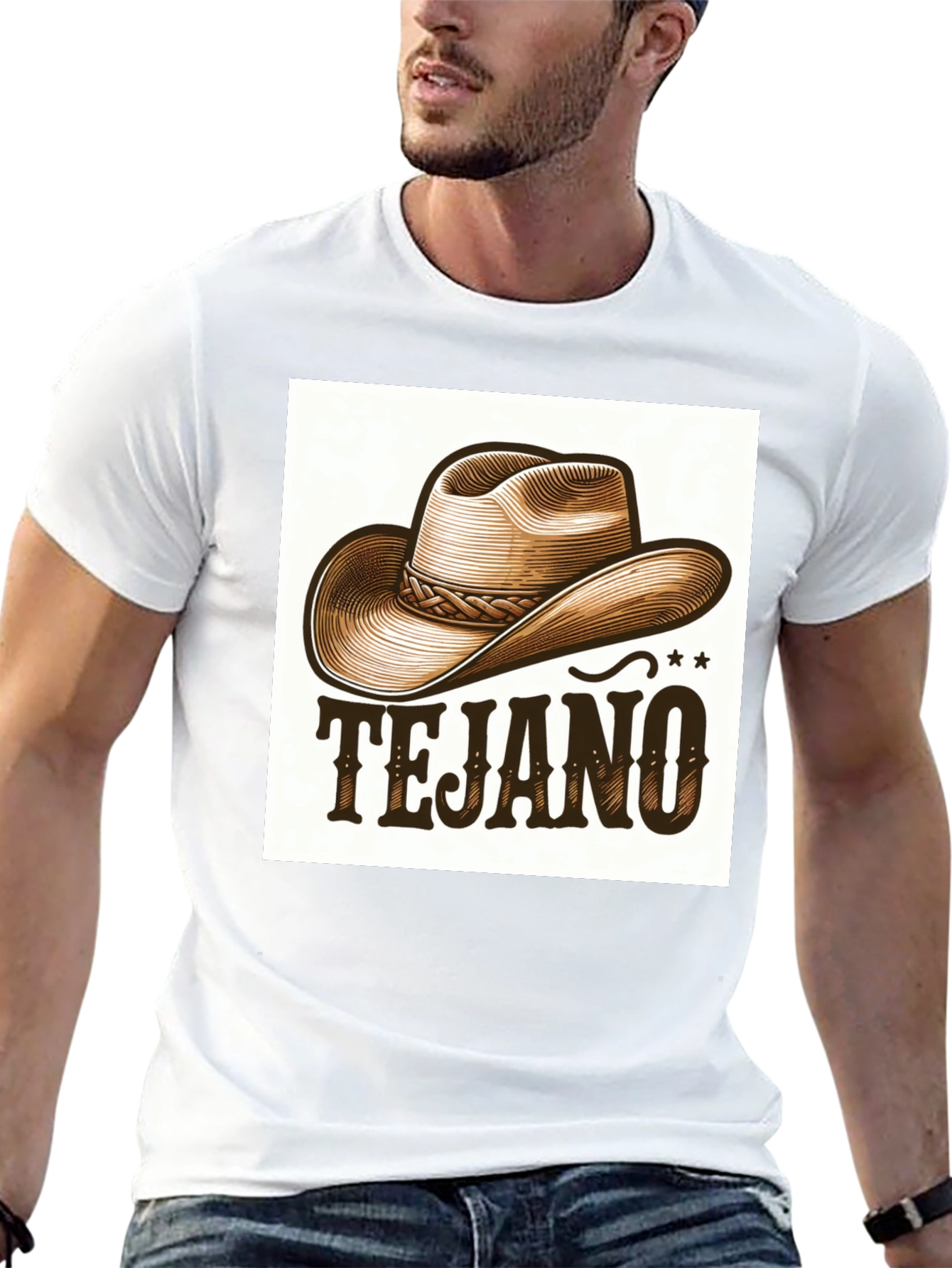 Tejano Cowboy Hat Graphic Tee - Stylish Western Wear