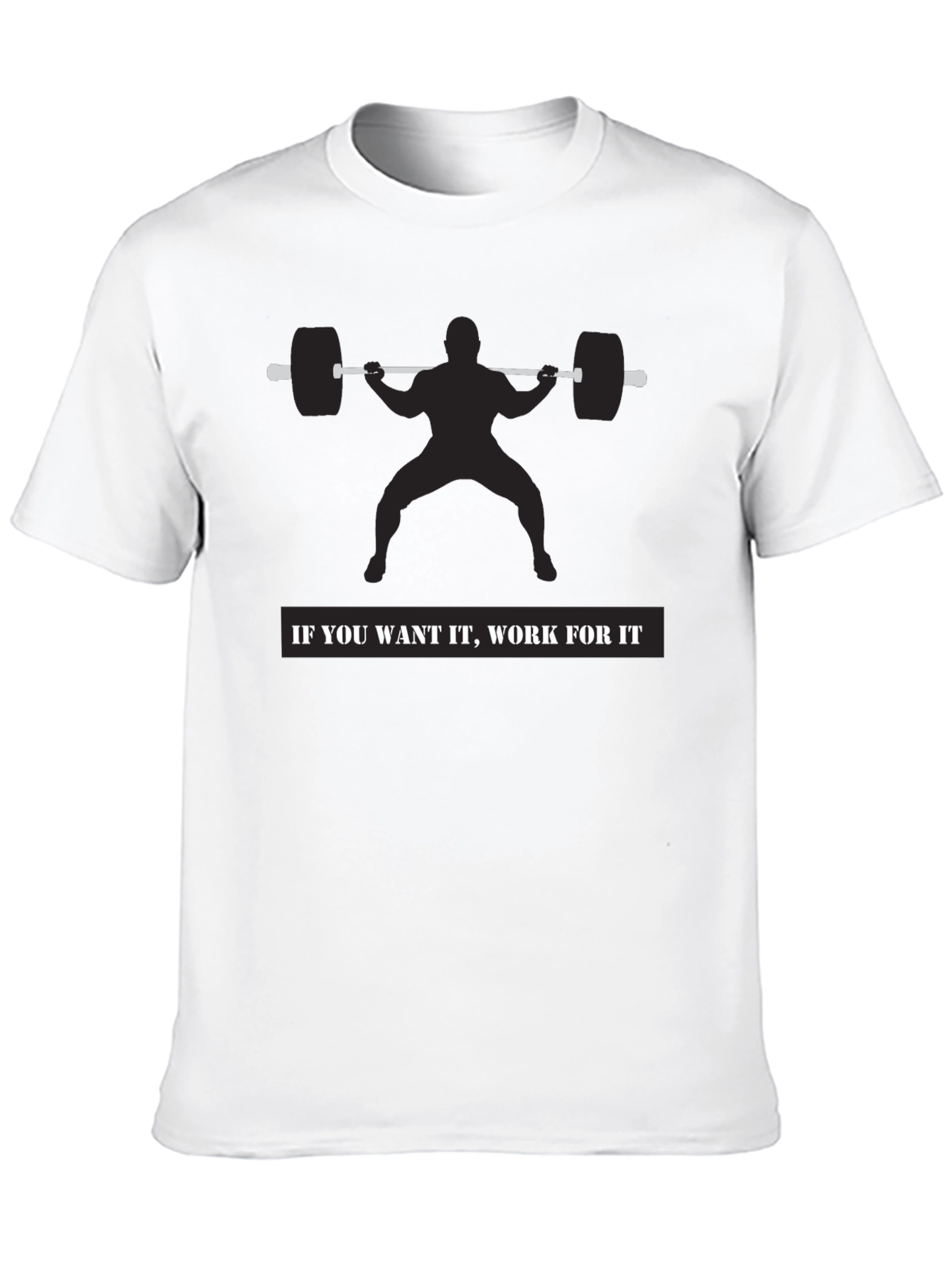 Motivational Workout Shirt - Squat Design