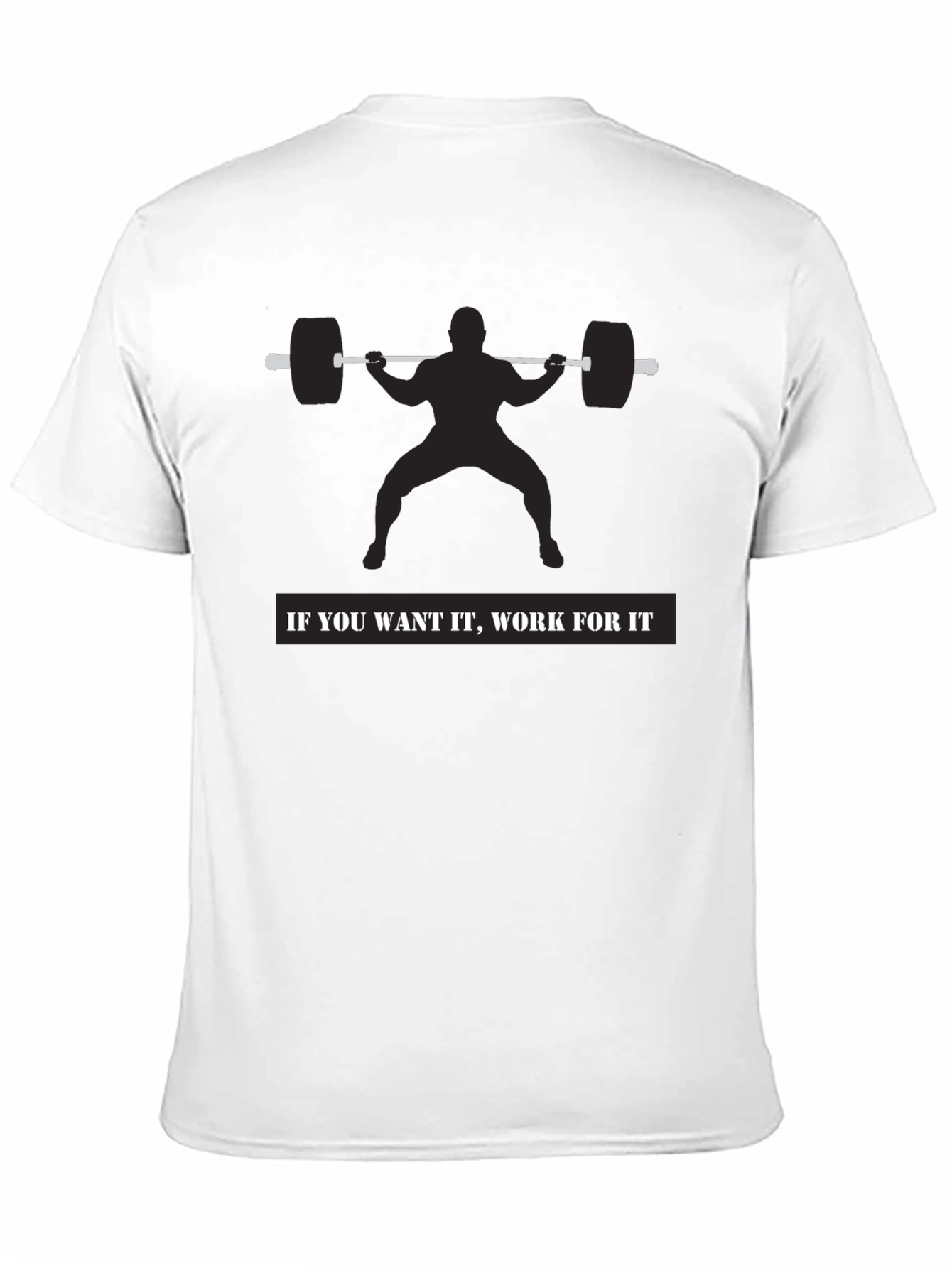 Motivational Workout Shirt - Squat Design