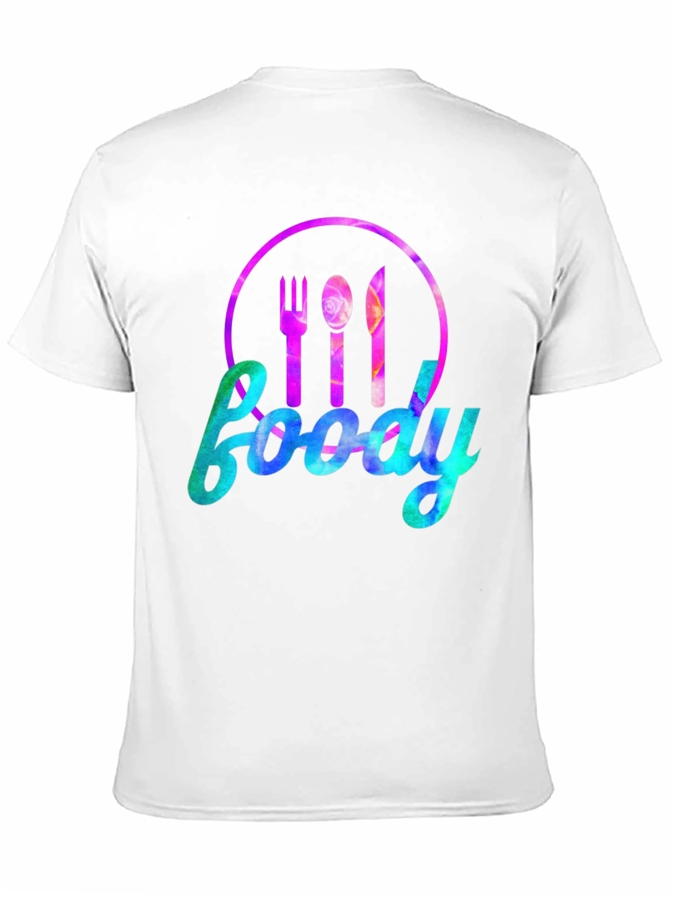 Foodie Graphic Tee - Fork Spoon Knife Design