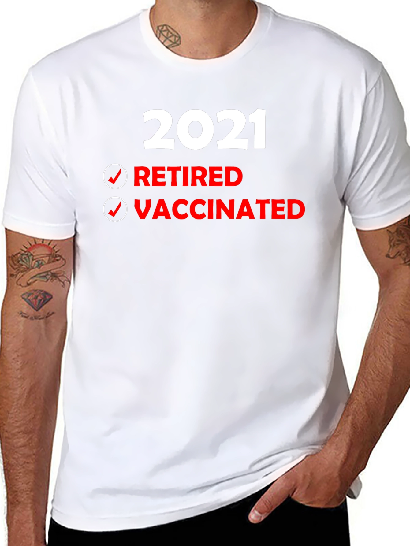 Retired & Vaccinated T-Shirt - 2021