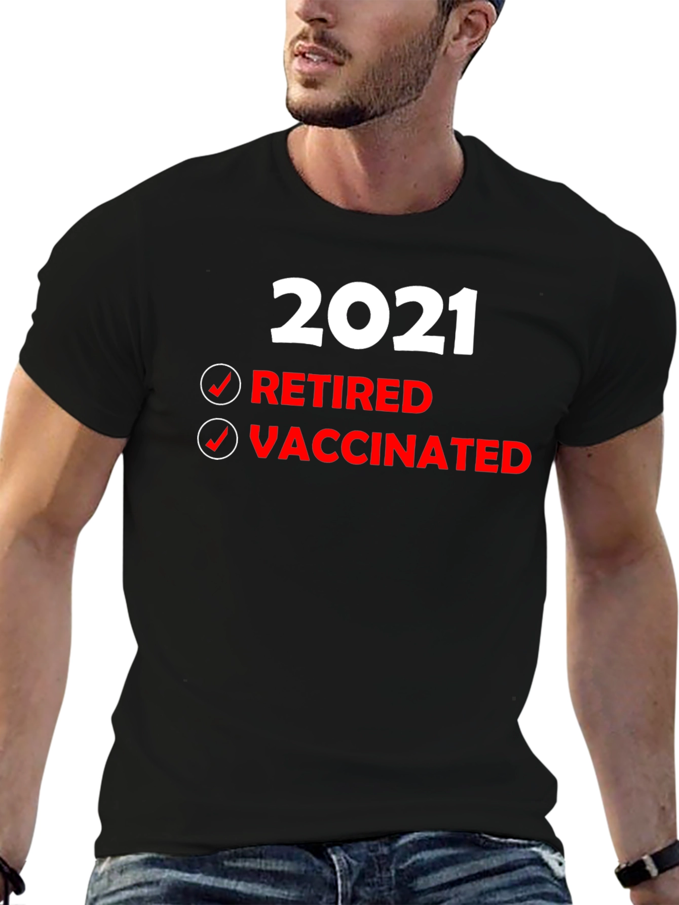 Retired & Vaccinated T-Shirt - 2021