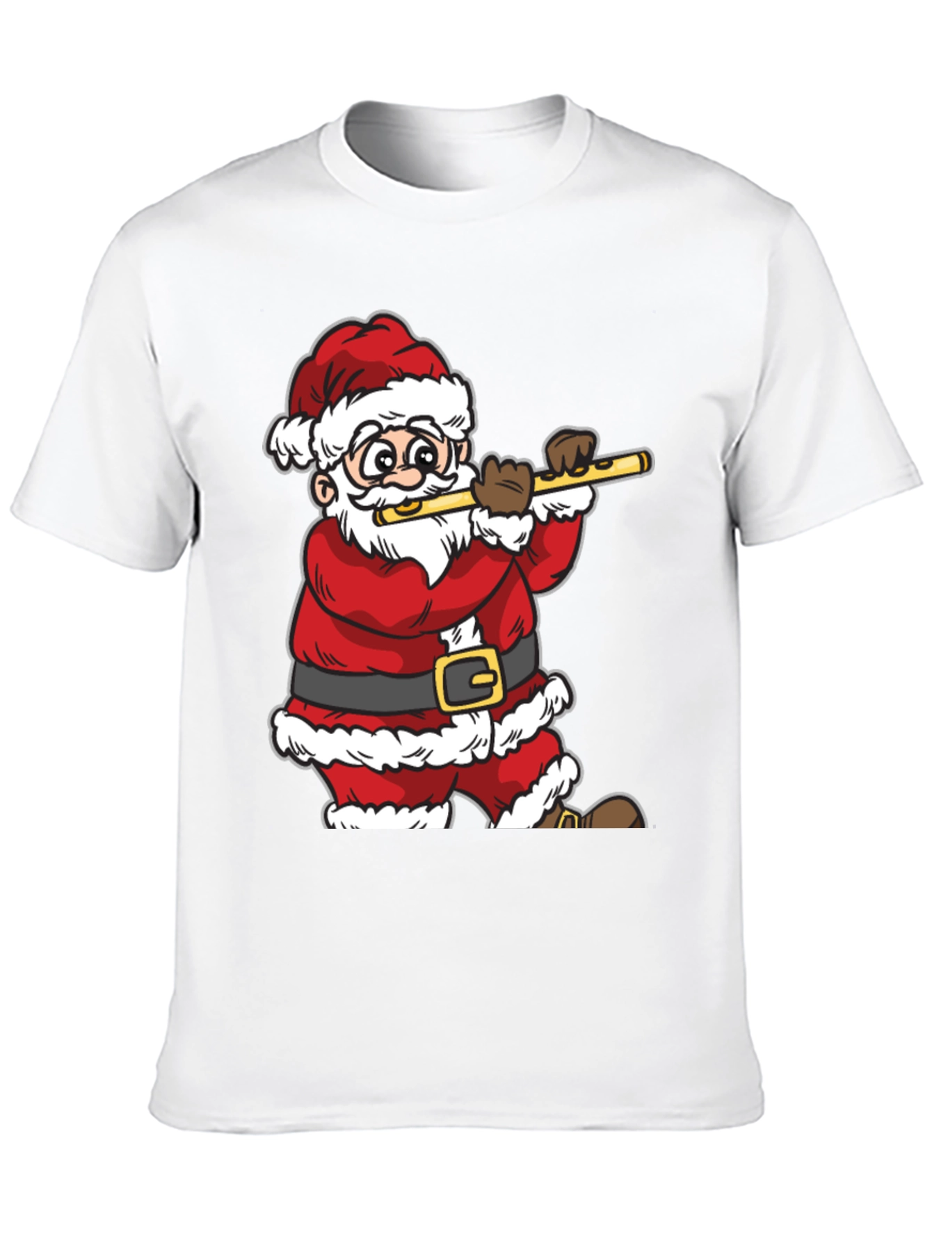 Santa Claus Playing Flute T-Shirt