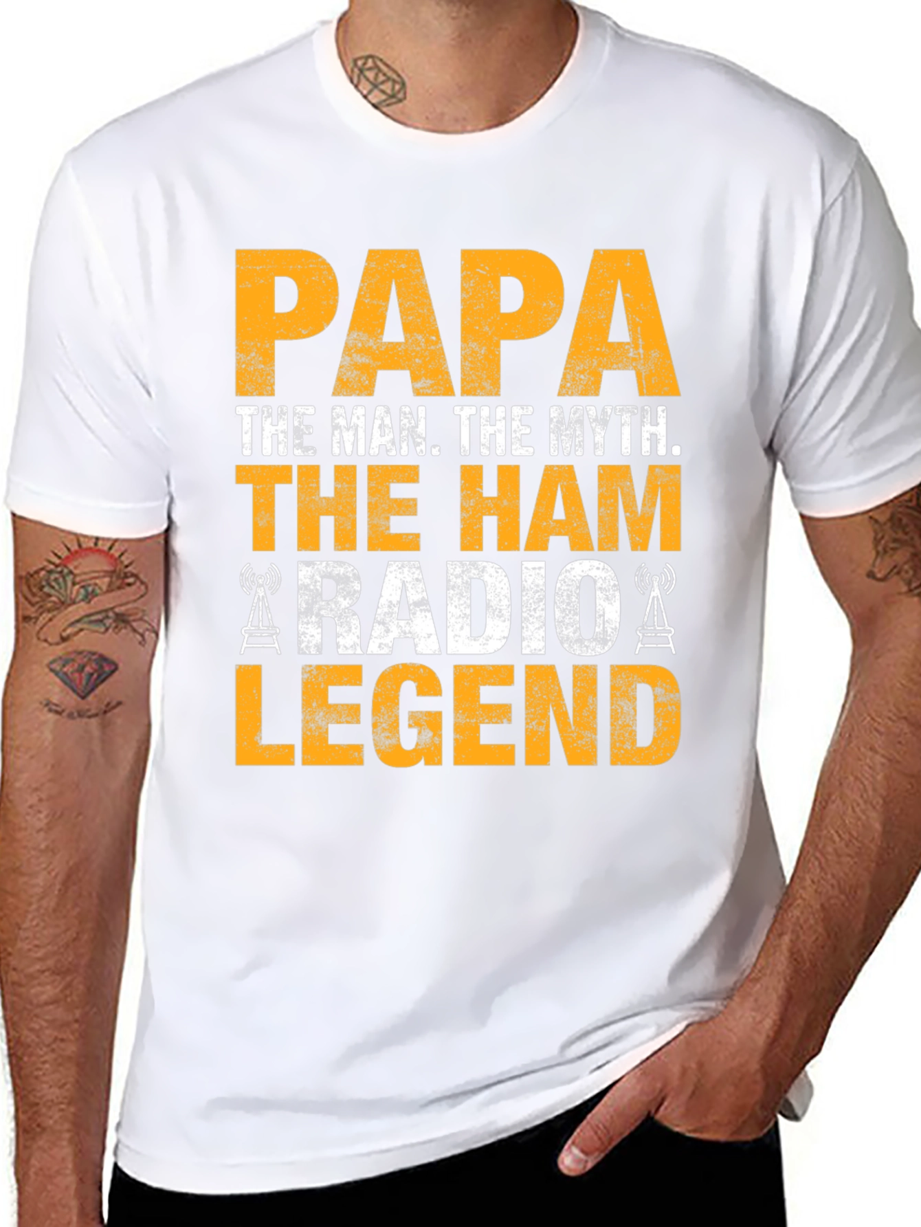 Papa The Man The Myth Ham Radio Legend T-Shirt
