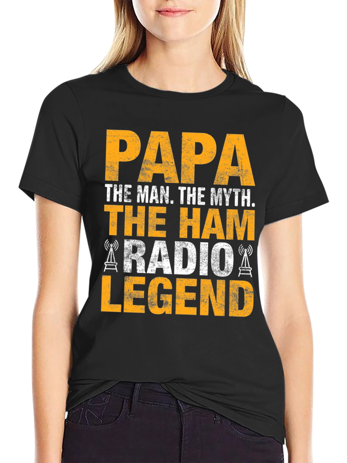 Papa The Man The Myth Ham Radio Legend T-Shirt