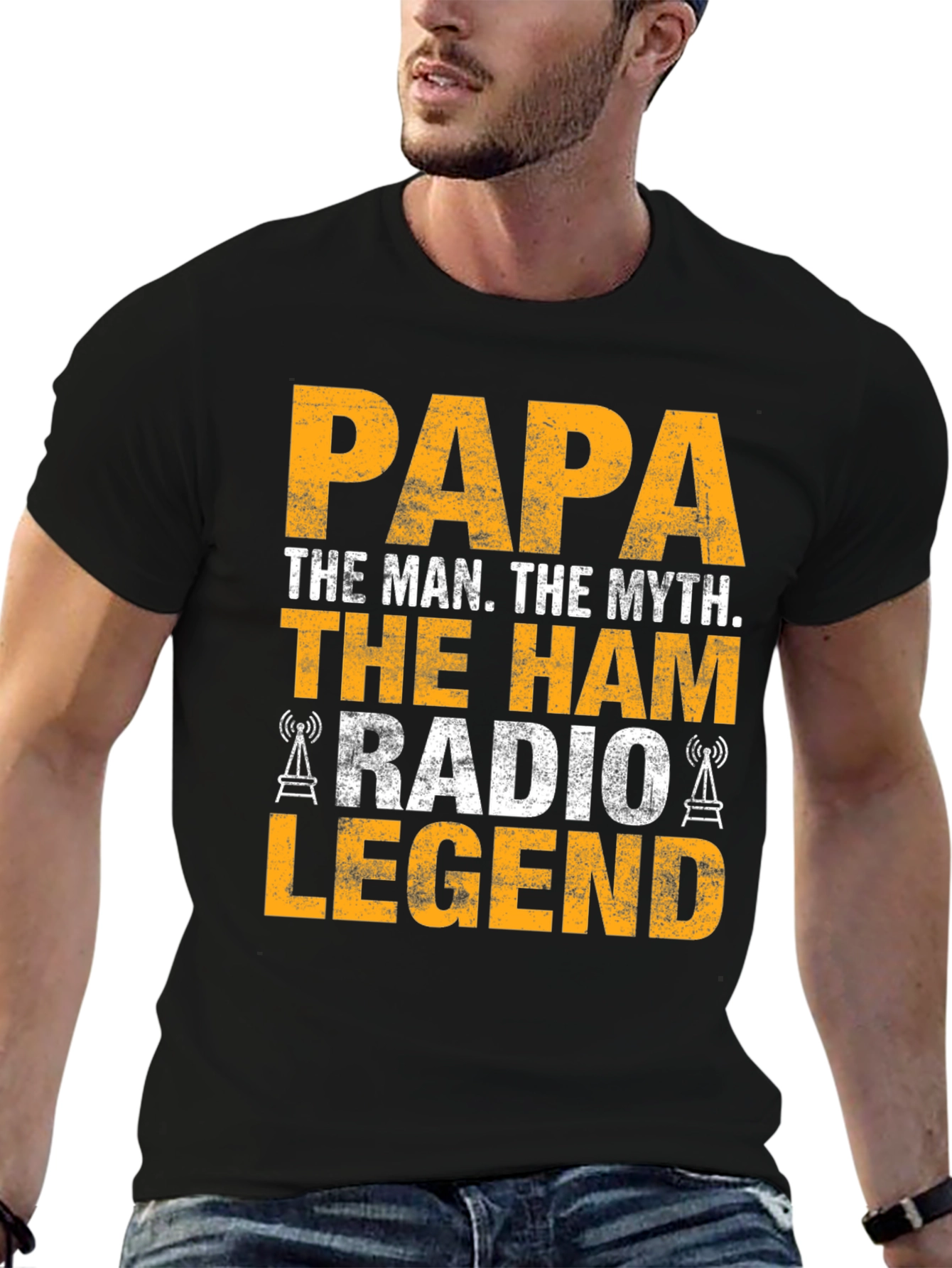 Papa The Man The Myth Ham Radio Legend T-Shirt