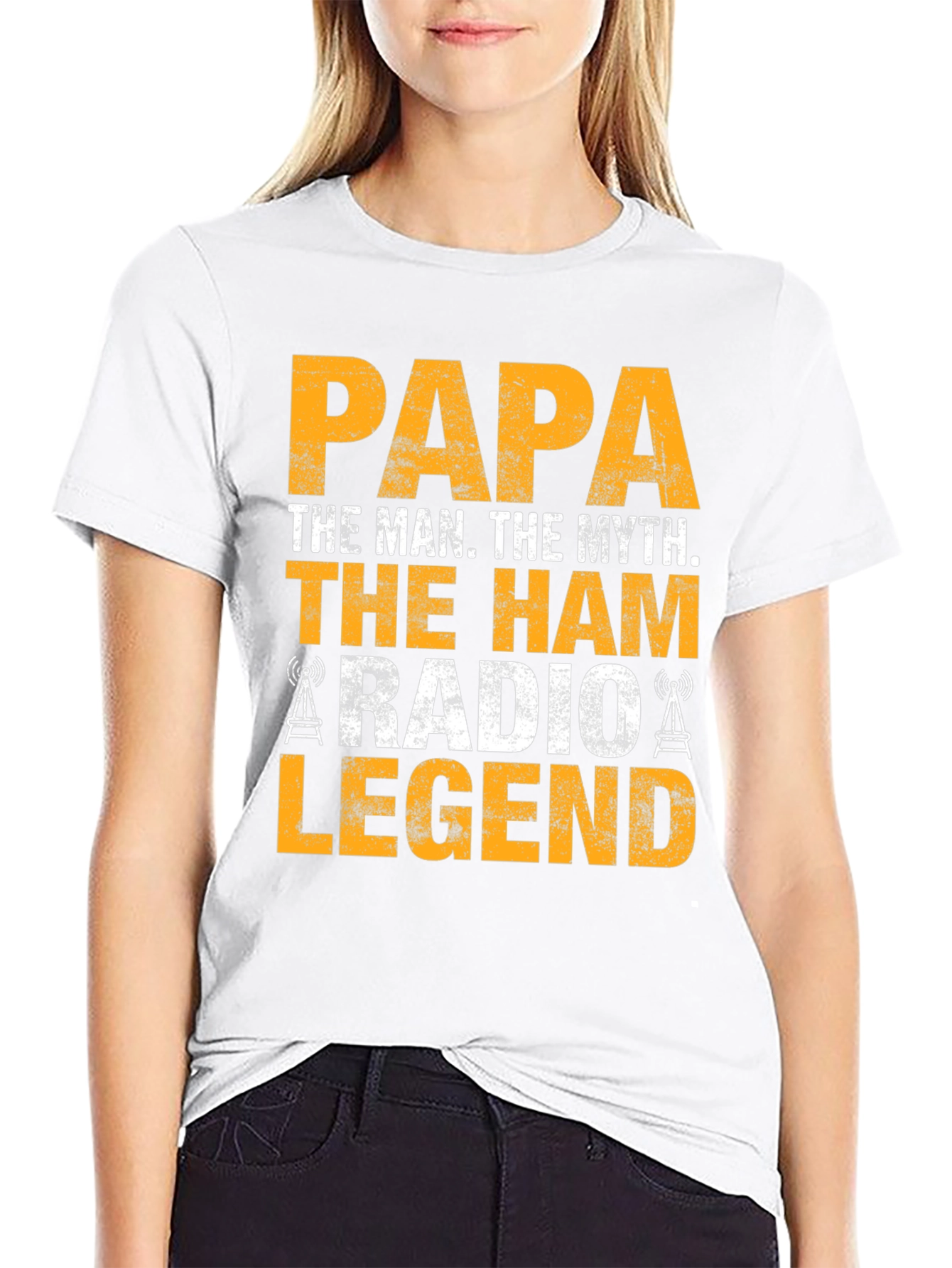 Papa The Man The Myth Ham Radio Legend T-Shirt