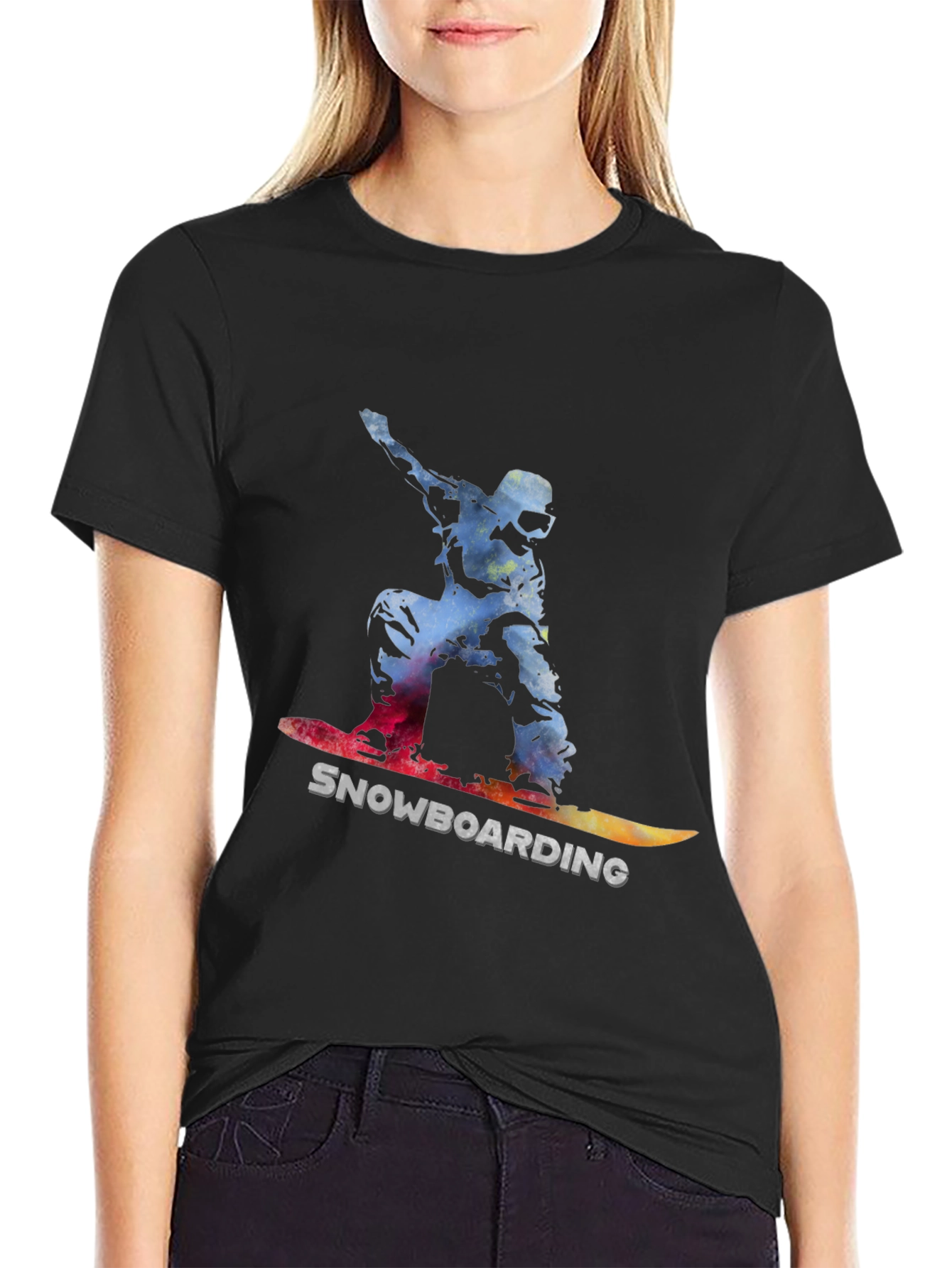 Snowboarding Graphic T-Shirt - Sporty Casual Wear