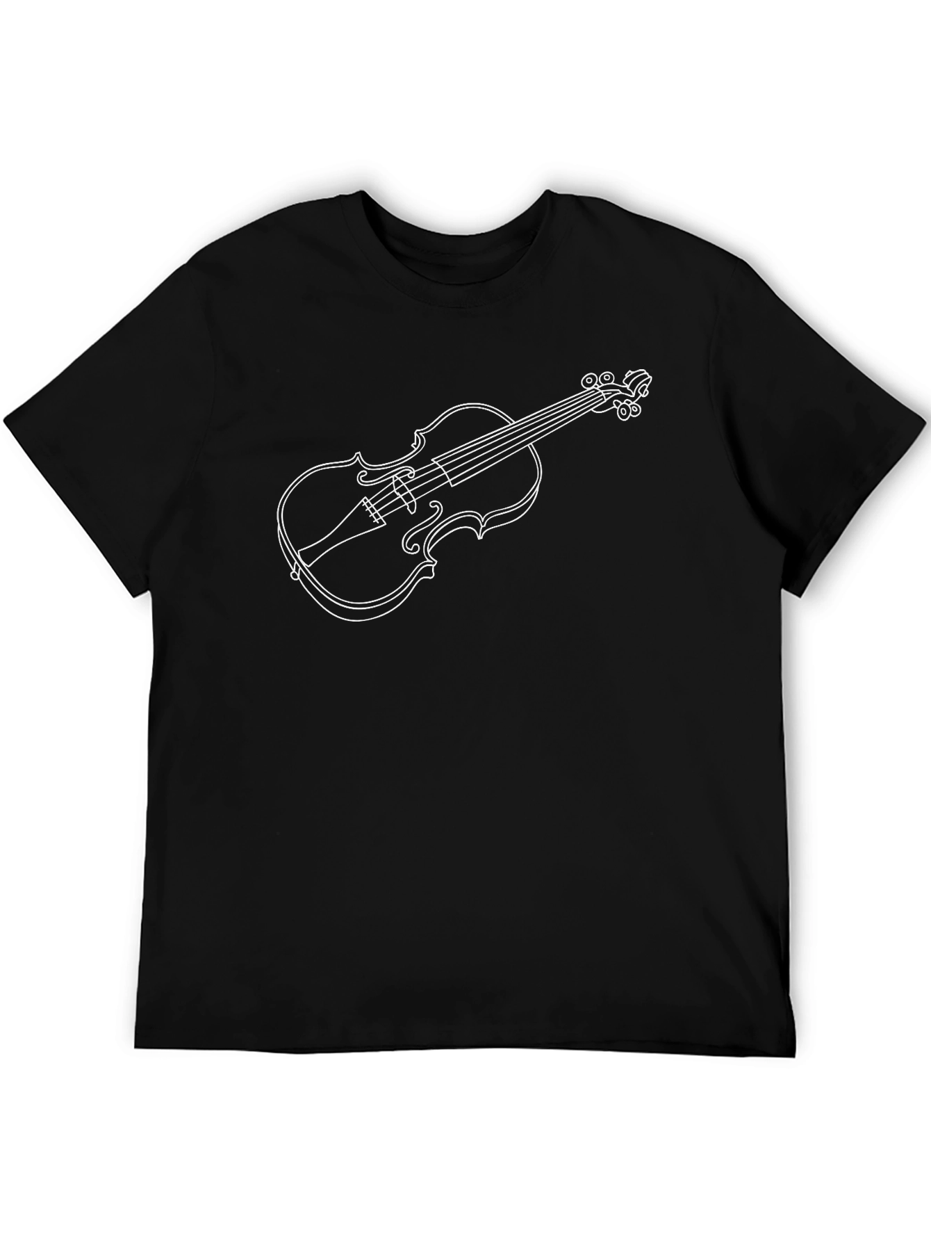 Violin Graphic Tee - Music Lovers T-Shirt