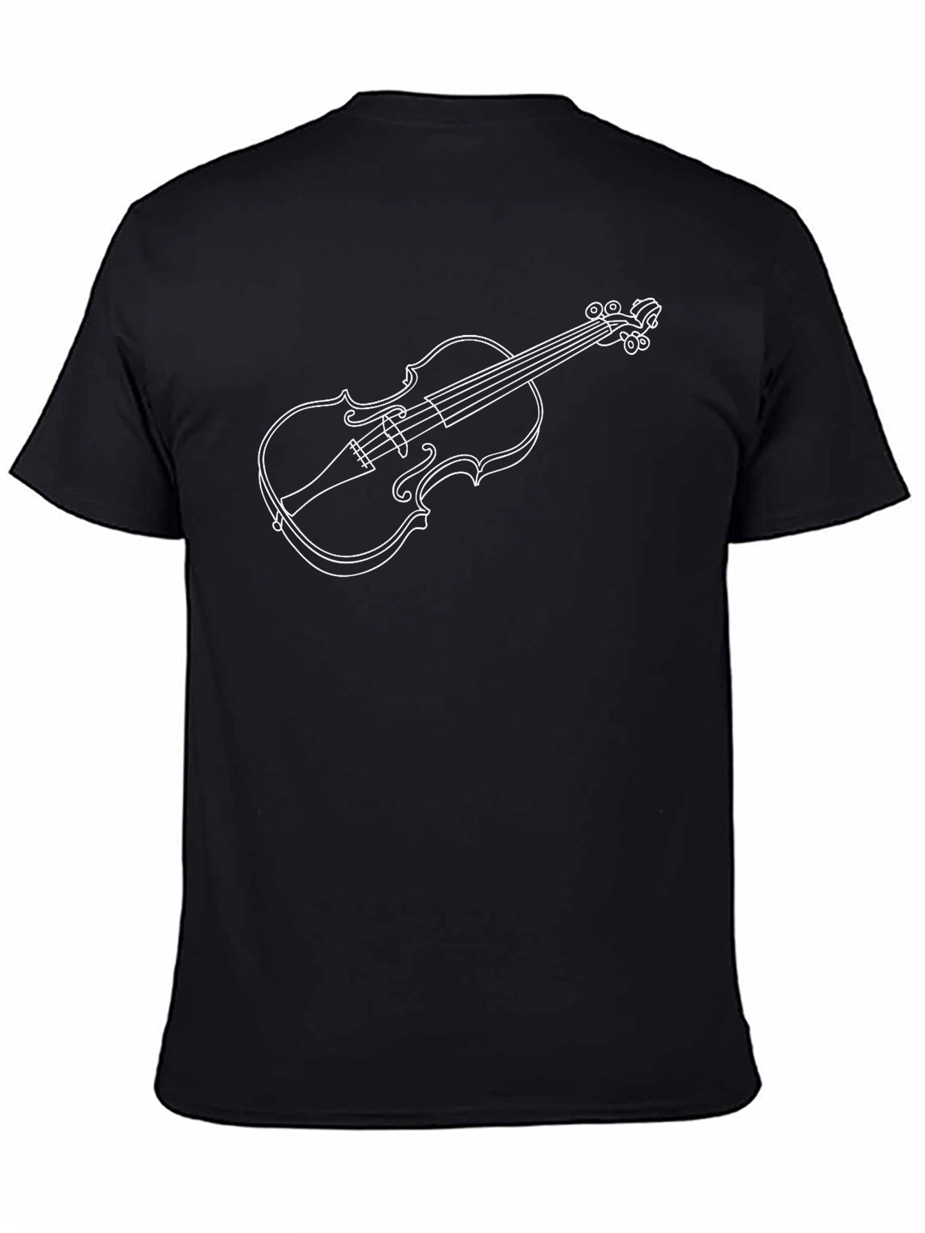 Violin Graphic Tee - Music Lovers T-Shirt