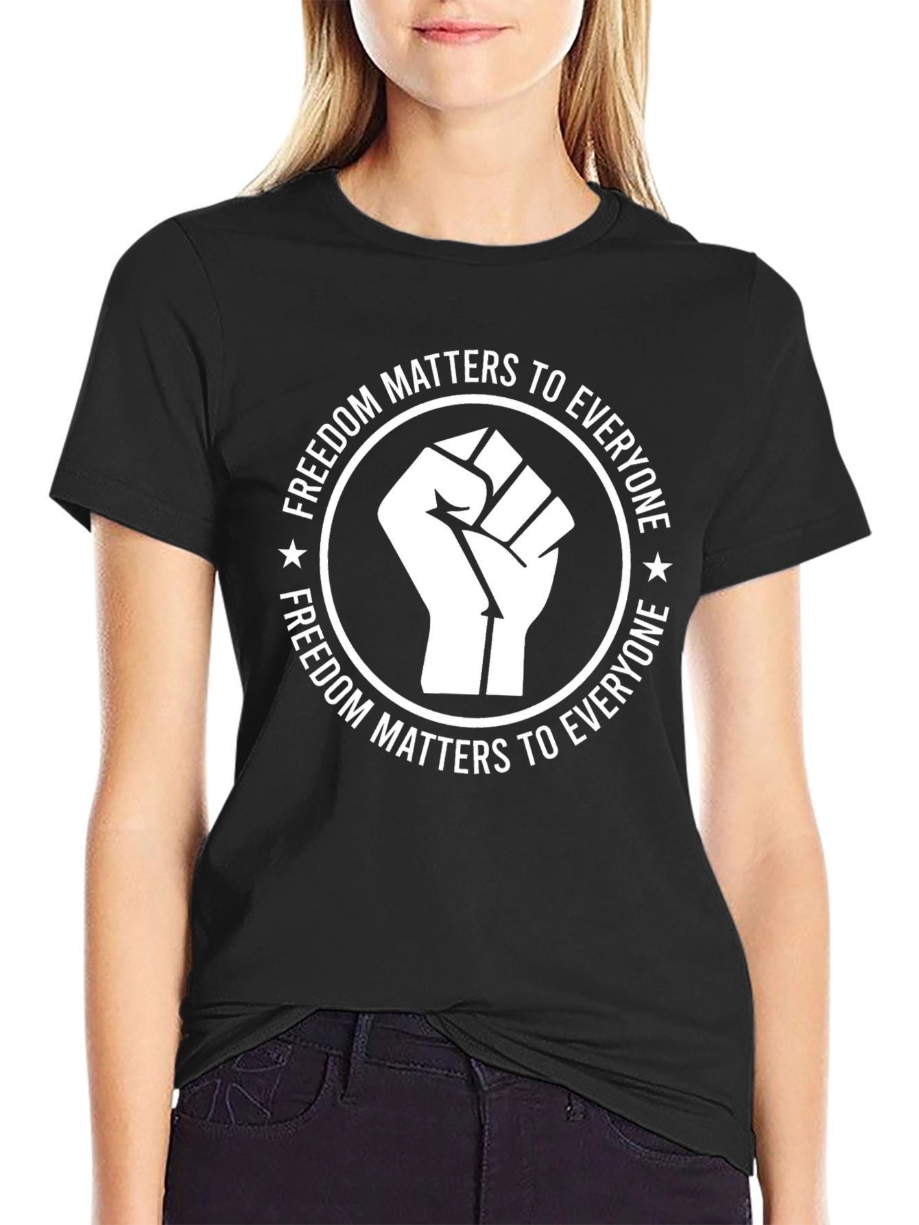 Freedom Matters Black Graphic Tee