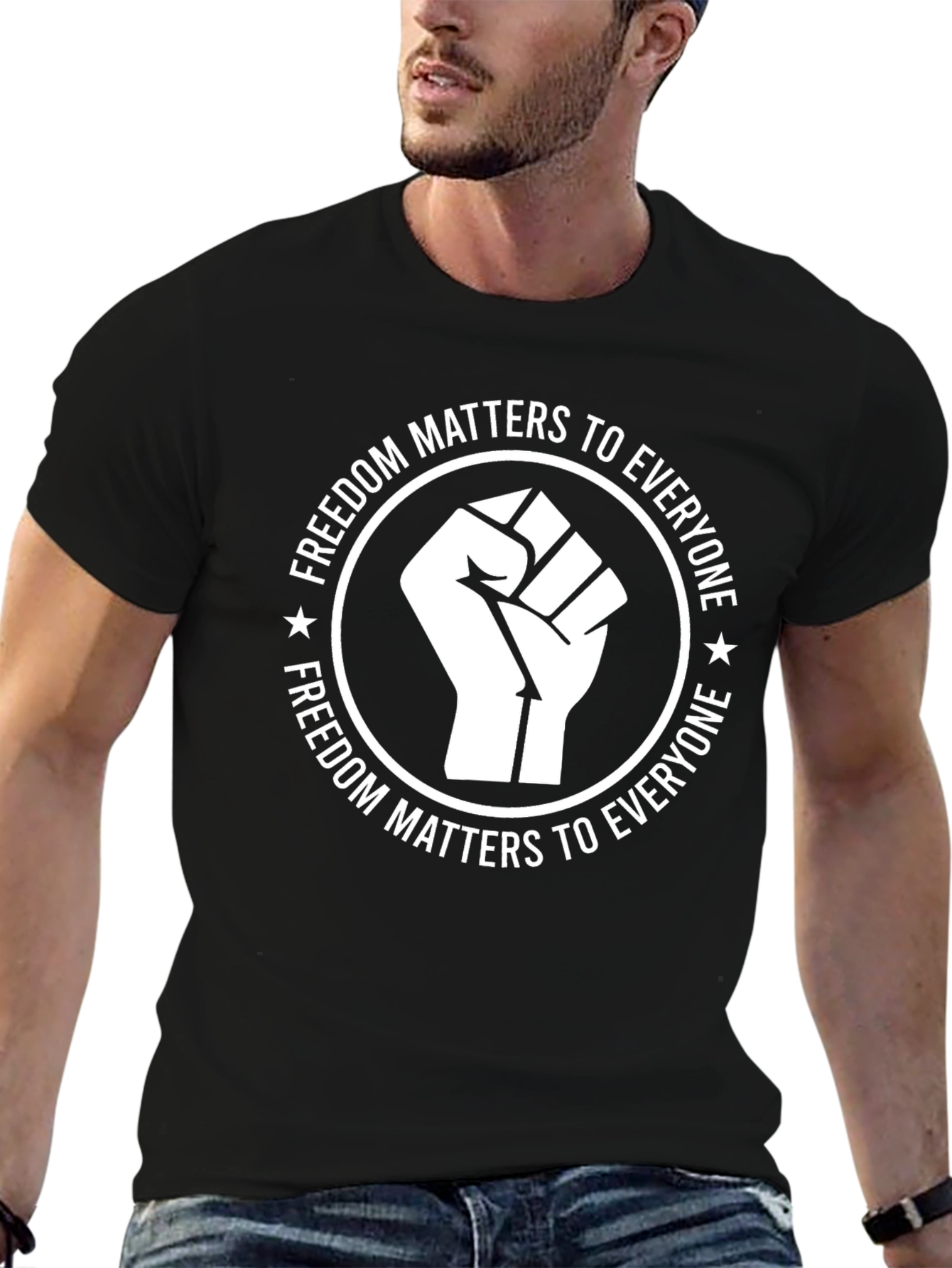 Freedom Matters Black Graphic Tee