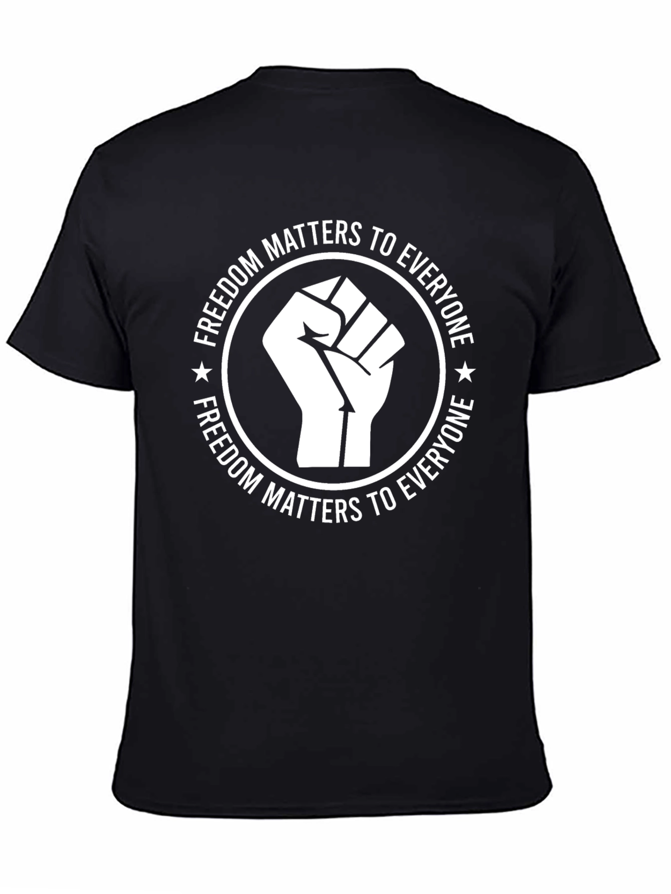 Freedom Matters Black Graphic Tee