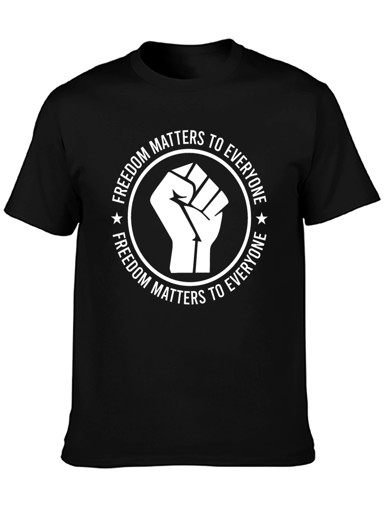 Freedom Matters Black Graphic Tee