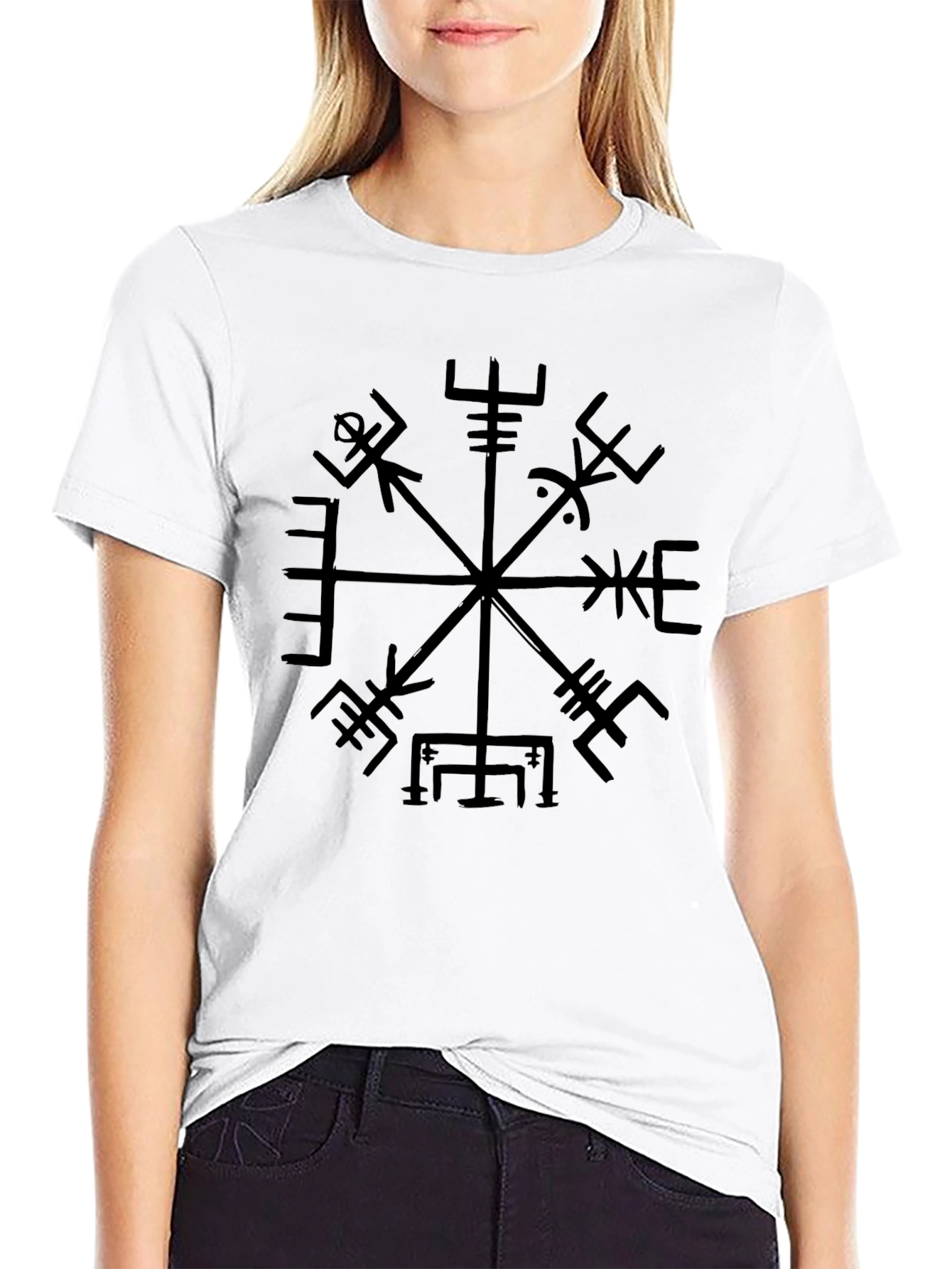 Vegvisir Compass Black T-Shirt