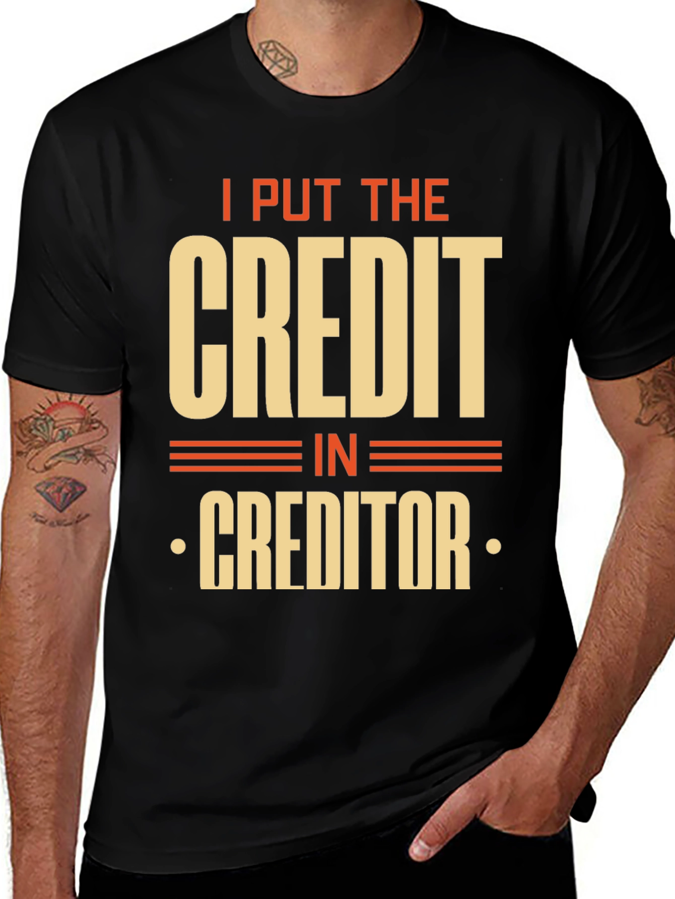 Credit Creditor Funny Graphic T-Shirt