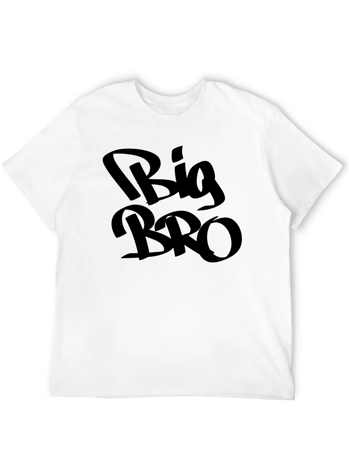 Big Bro Black Graphic Tee - Mens Casual T-Shirt