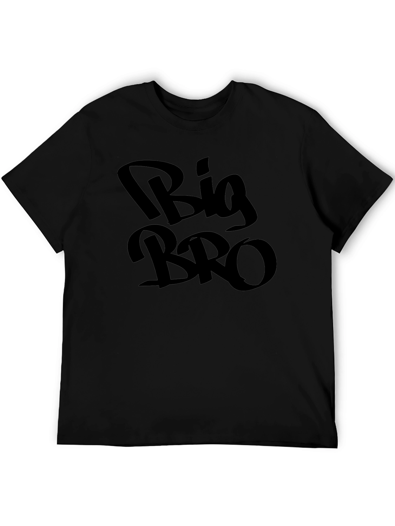 Big Bro Black Graphic Tee - Mens Casual T-Shirt