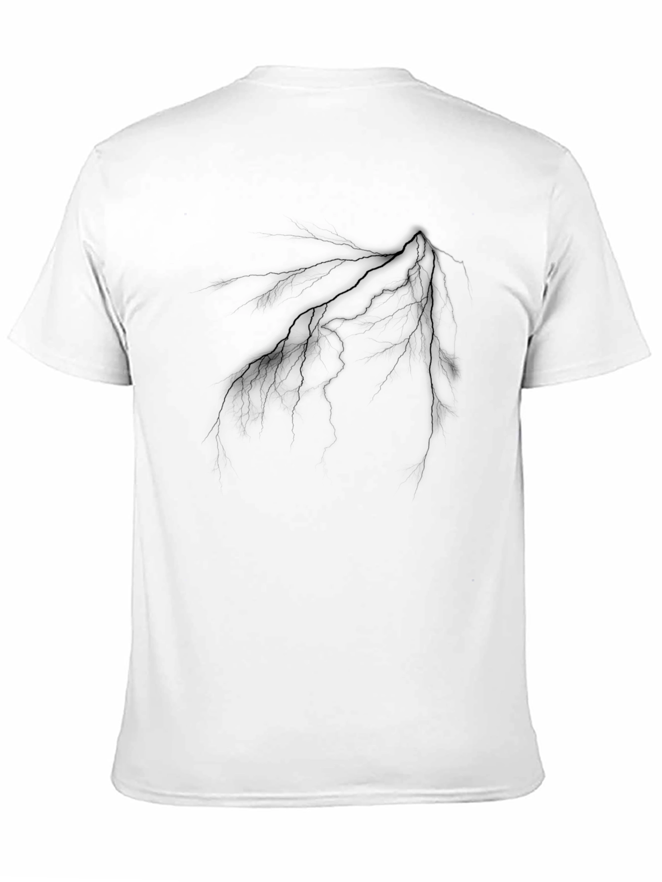 Black Lightning Strike Graphic Tee