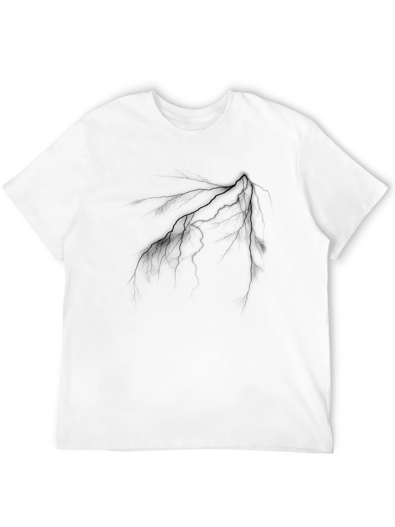 Black Lightning Strike Graphic Tee