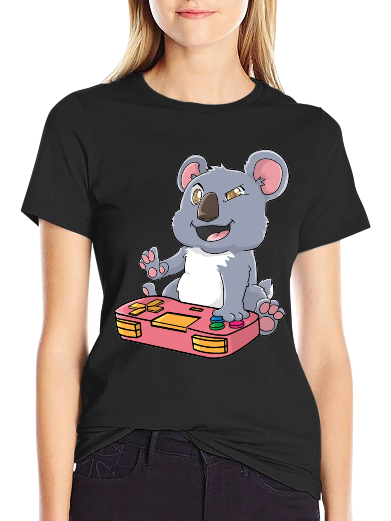 Koala Gamer T-Shirt - Cute Console Design