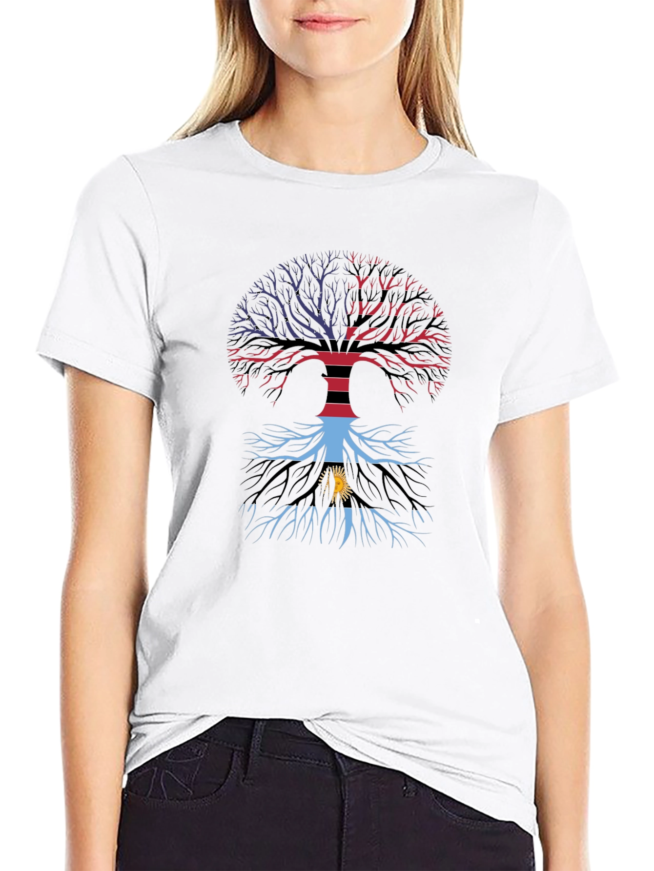Tree of Life Flag Graphic Tee - Antigua Roots