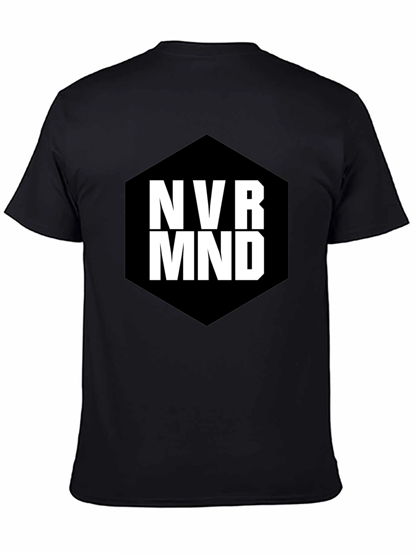 NVR MND Black Graphic T-Shirt - Modern Tee