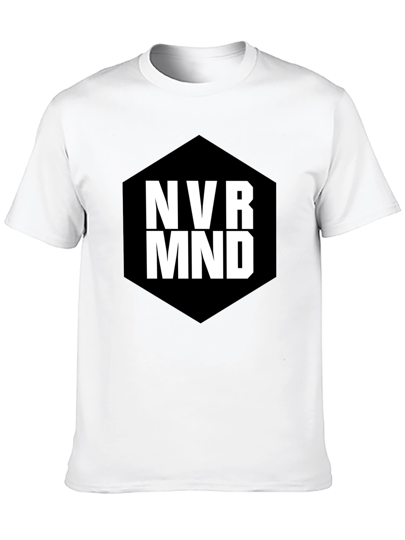 NVR MND Black Graphic T-Shirt - Modern Tee