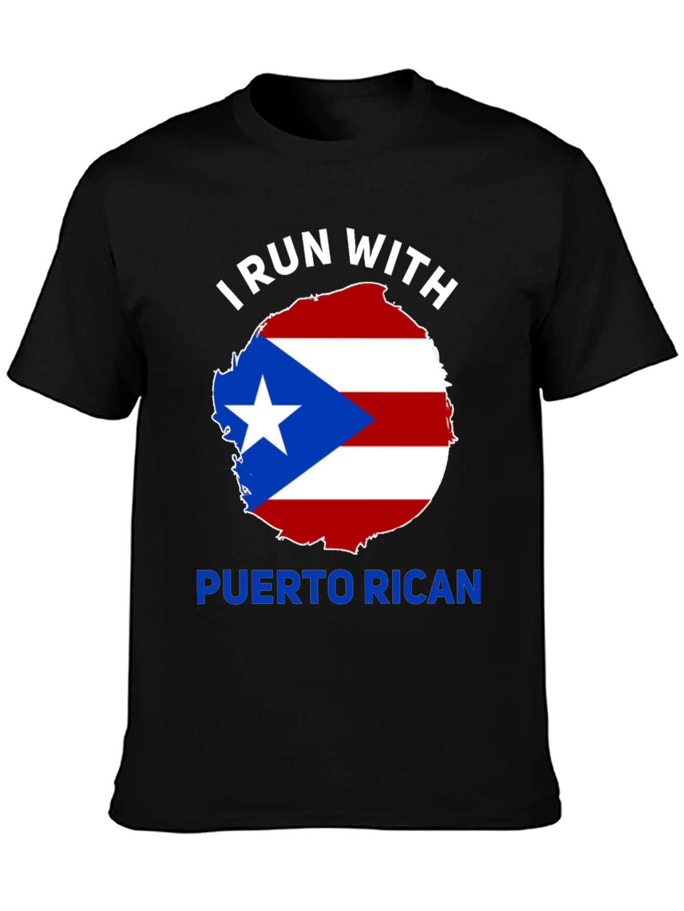 I Run With Puerto Rican Pride T-Shirt