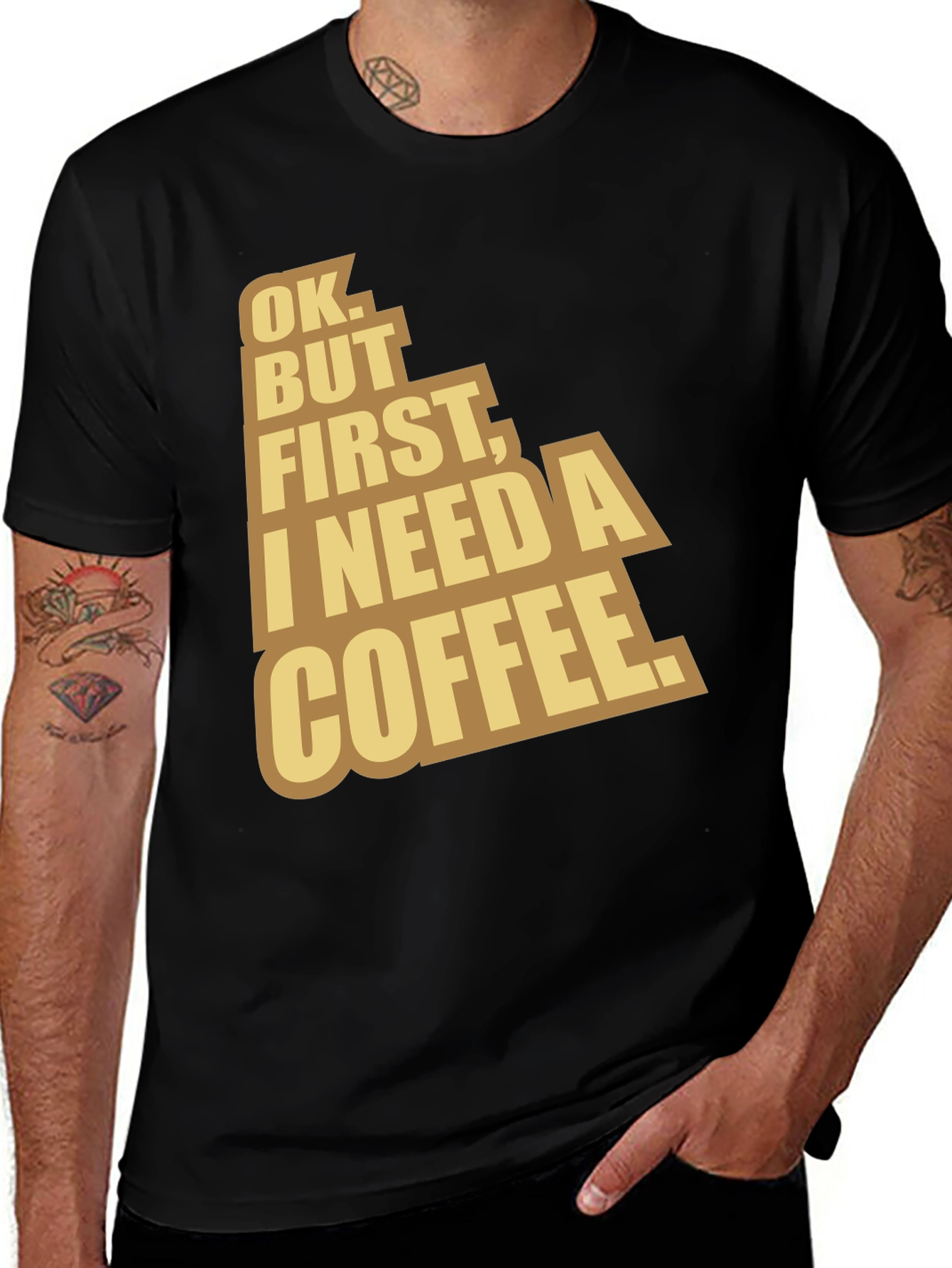 Coffee Lover T-Shirt - Ok But First Coffee