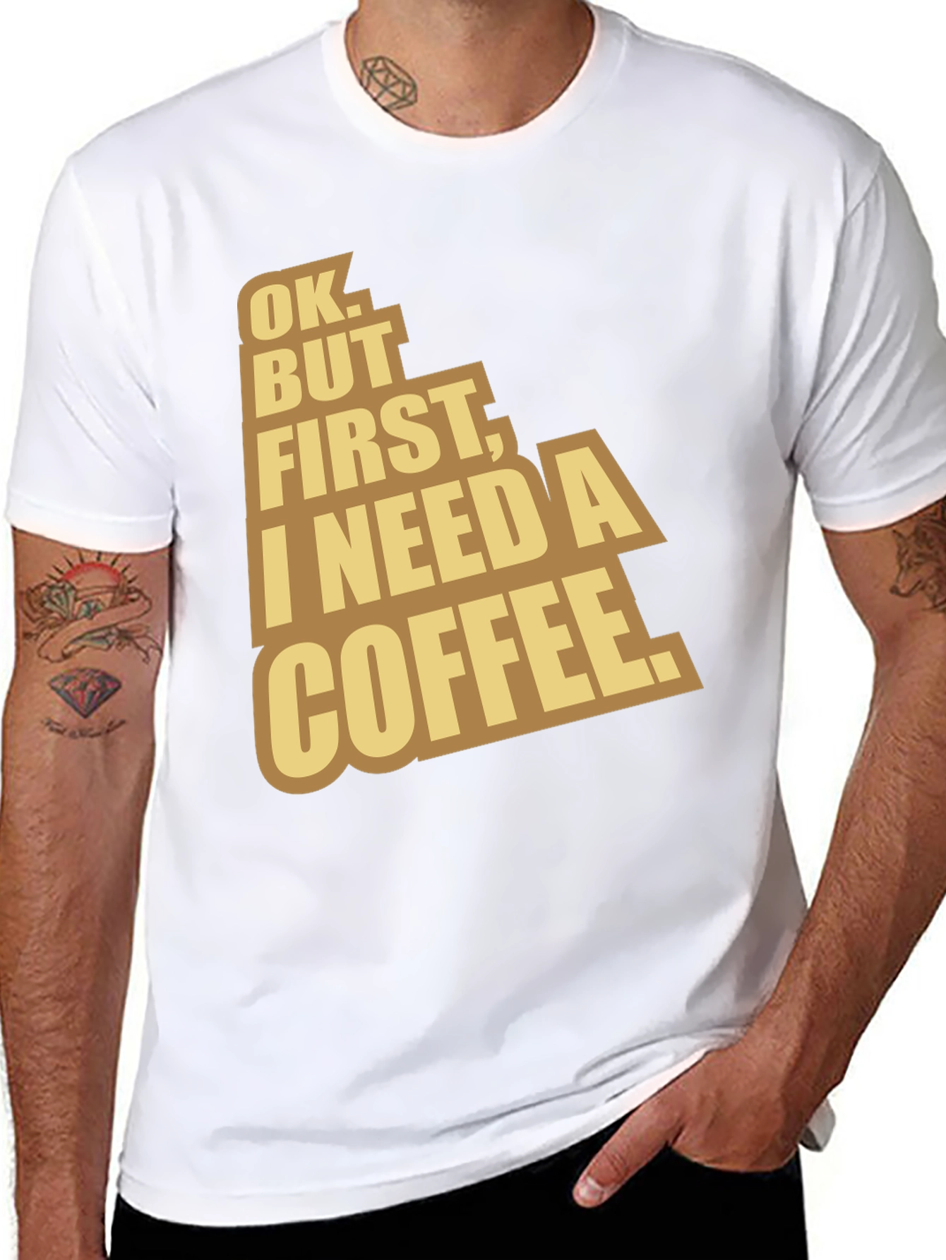 Coffee Lover T-Shirt - Ok But First Coffee