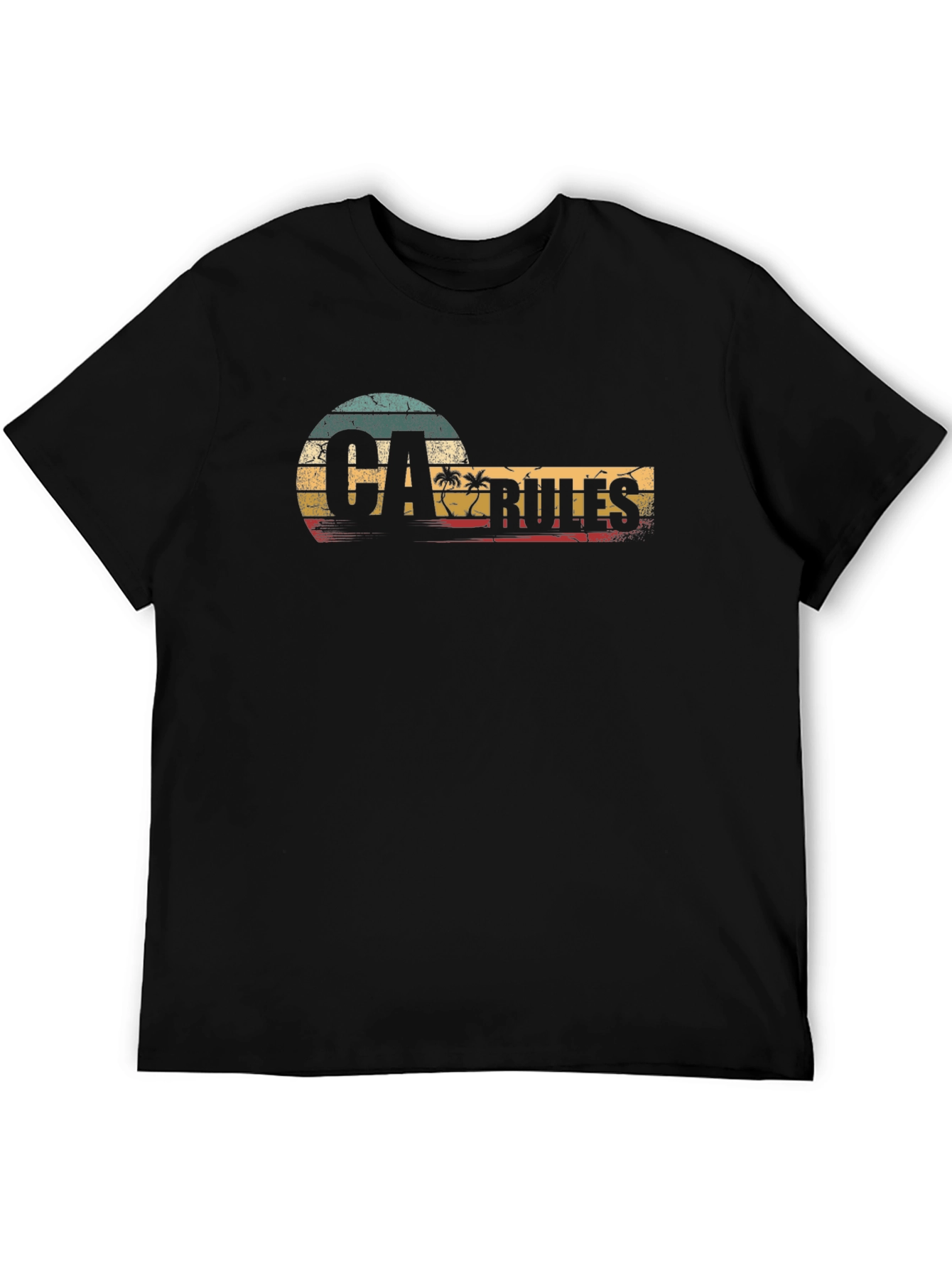 Retro CA Rules Graphic T-Shirt - California Vibes