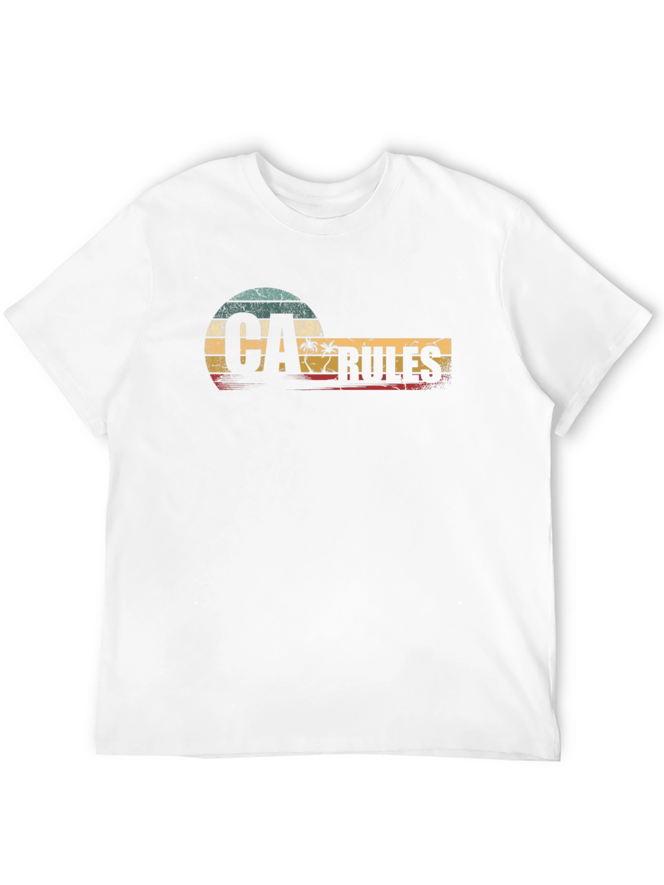 Retro CA Rules Graphic T-Shirt - California Vibes