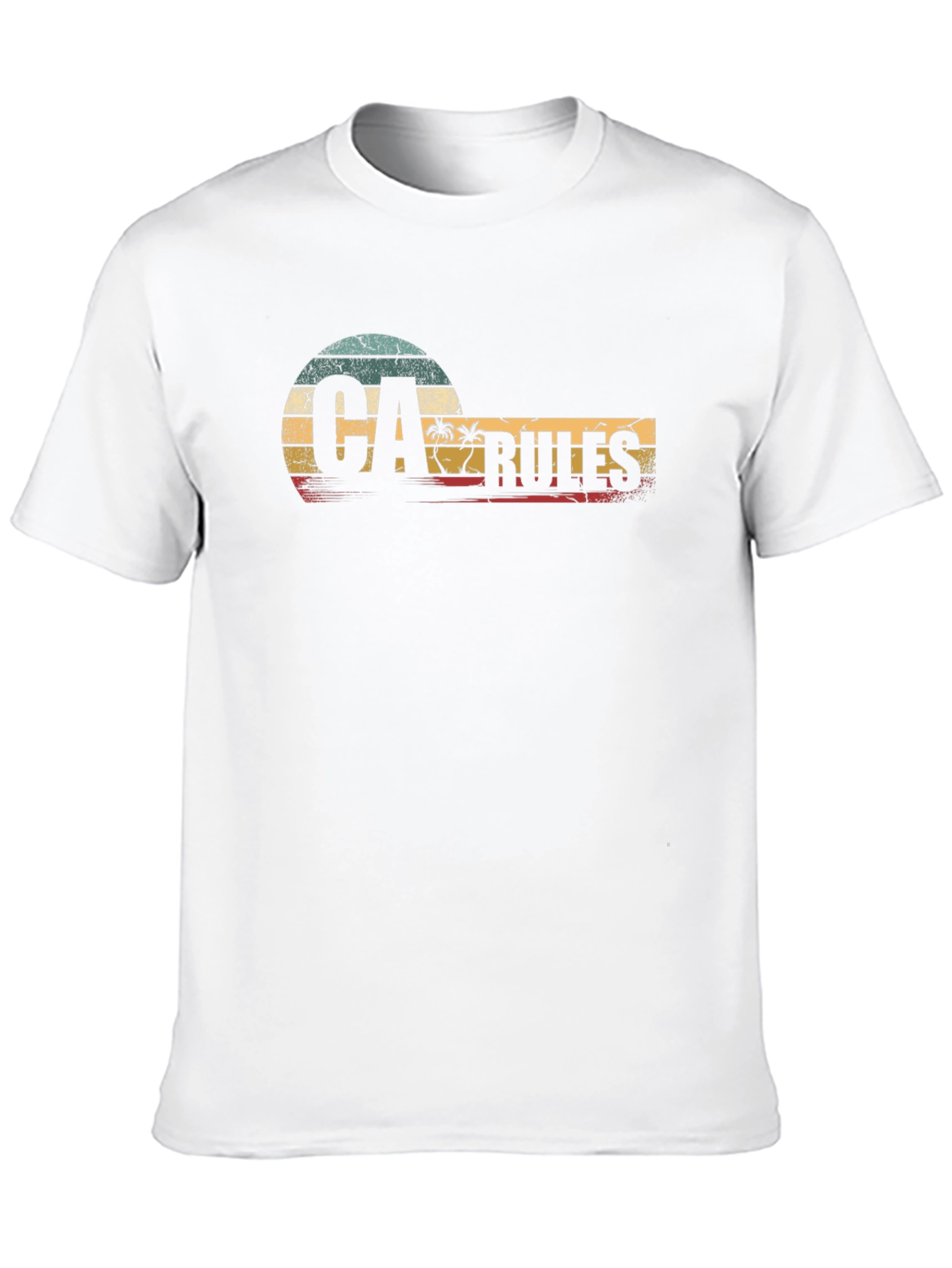 Retro CA Rules Graphic T-Shirt - California Vibes