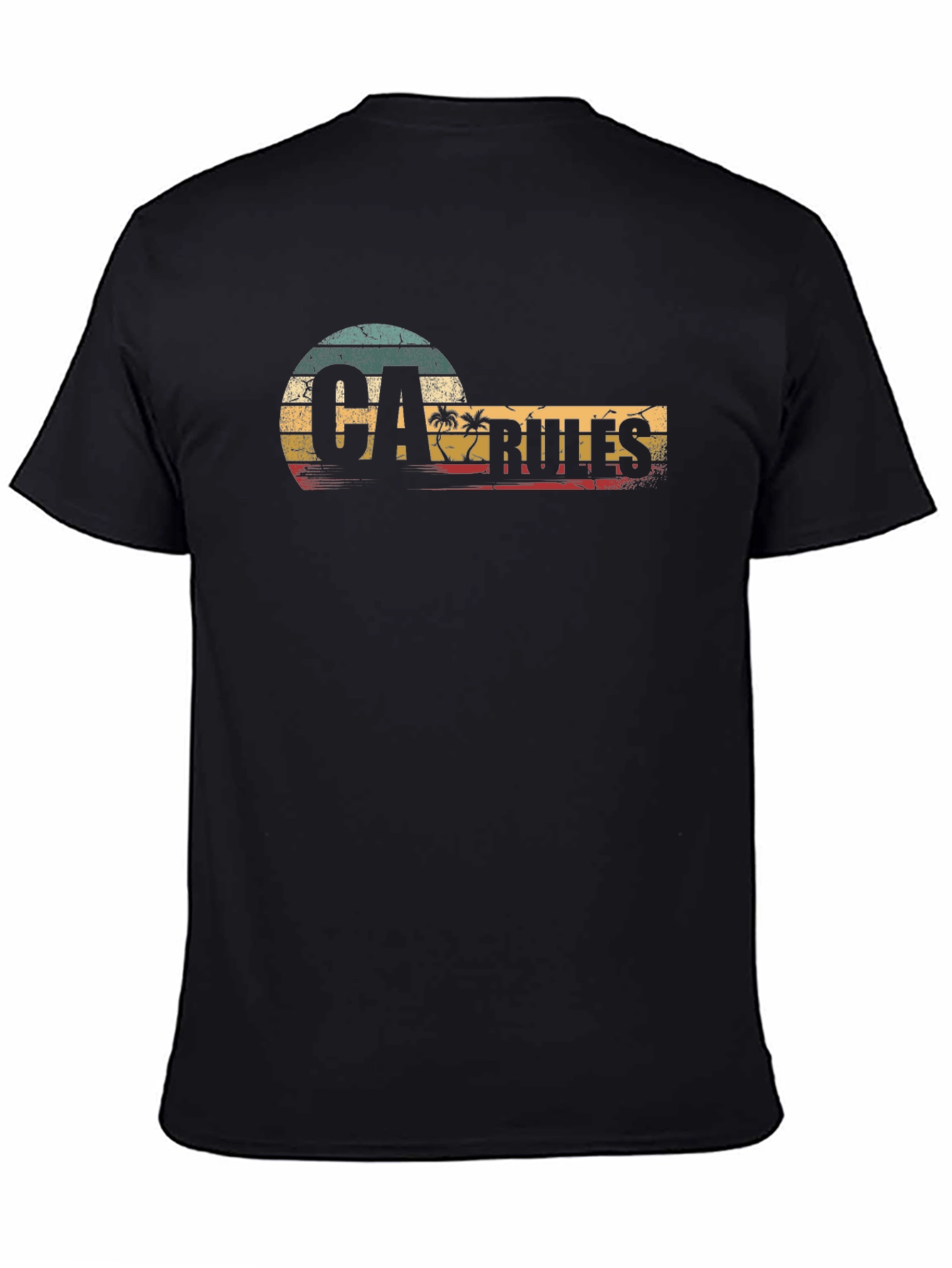 Retro CA Rules Graphic T-Shirt - California Vibes