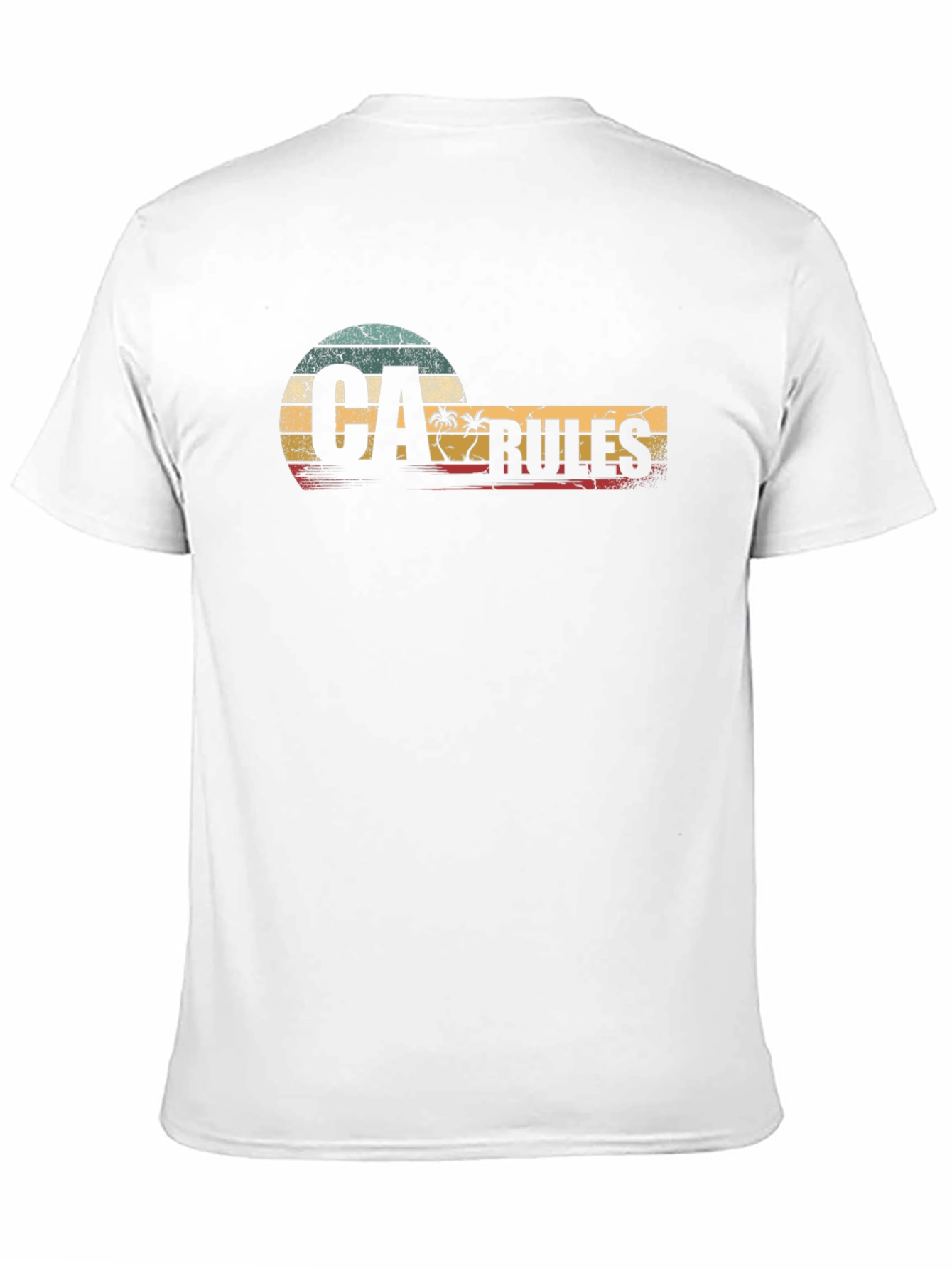 Retro CA Rules Graphic T-Shirt - California Vibes