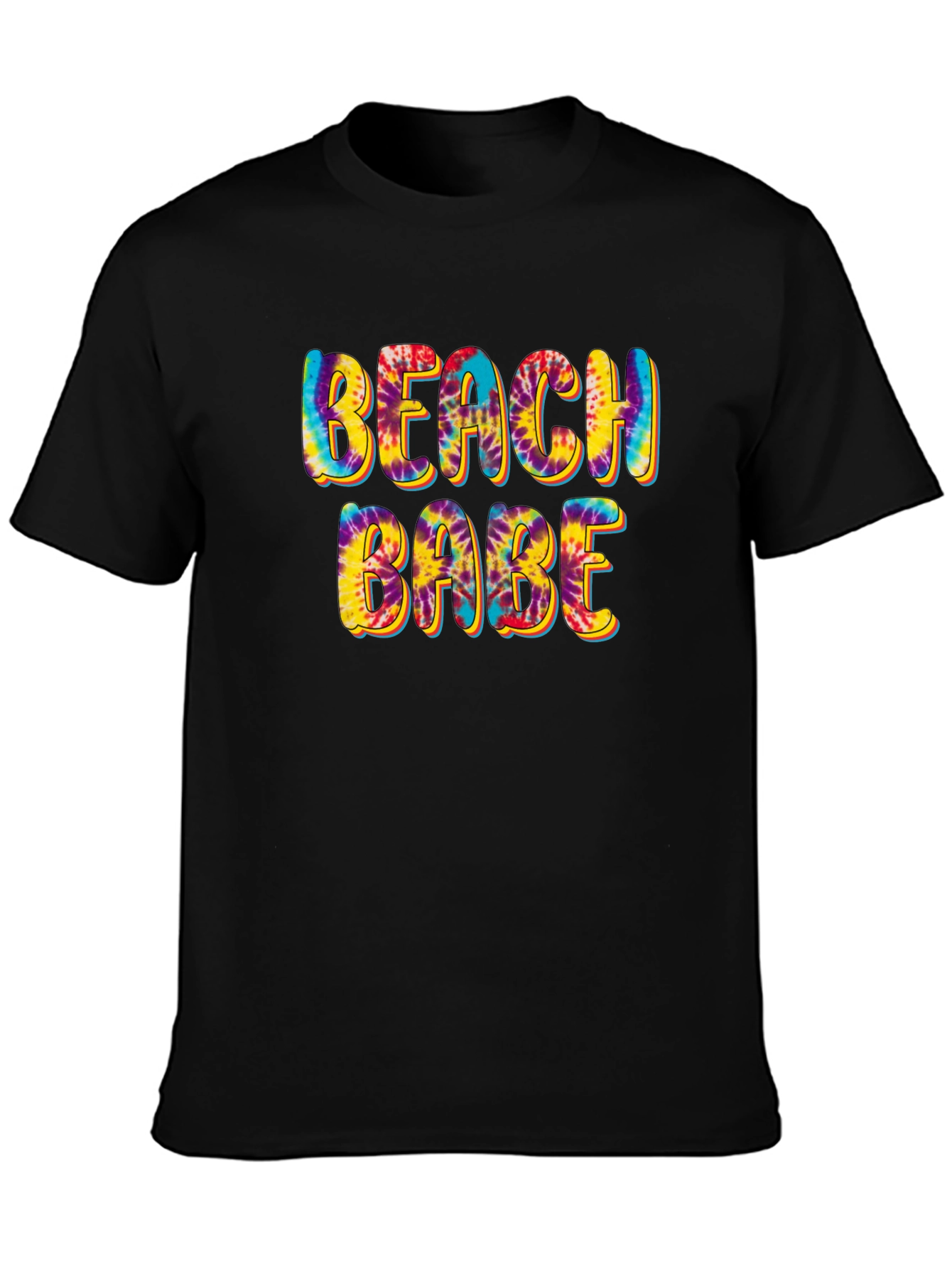 Beach Babe Tie-Dye Graphic T-Shirt