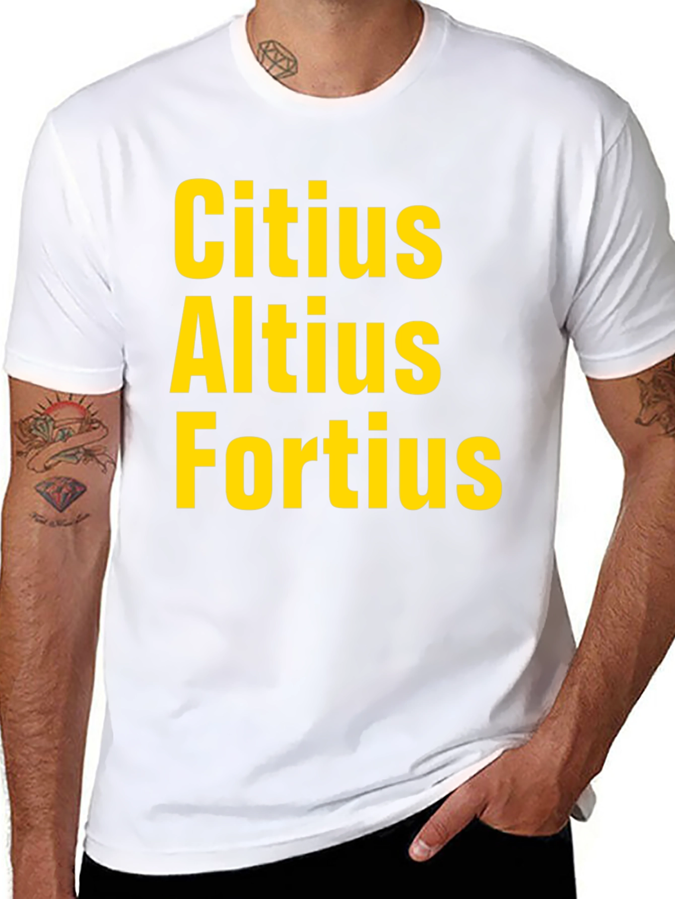 Citius Altius Fortius T-Shirt - Black