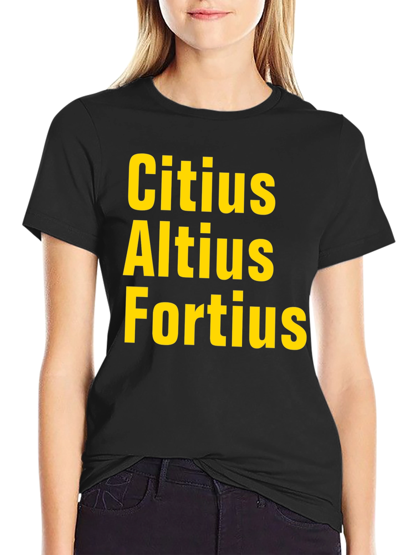 Citius Altius Fortius T-Shirt - Black