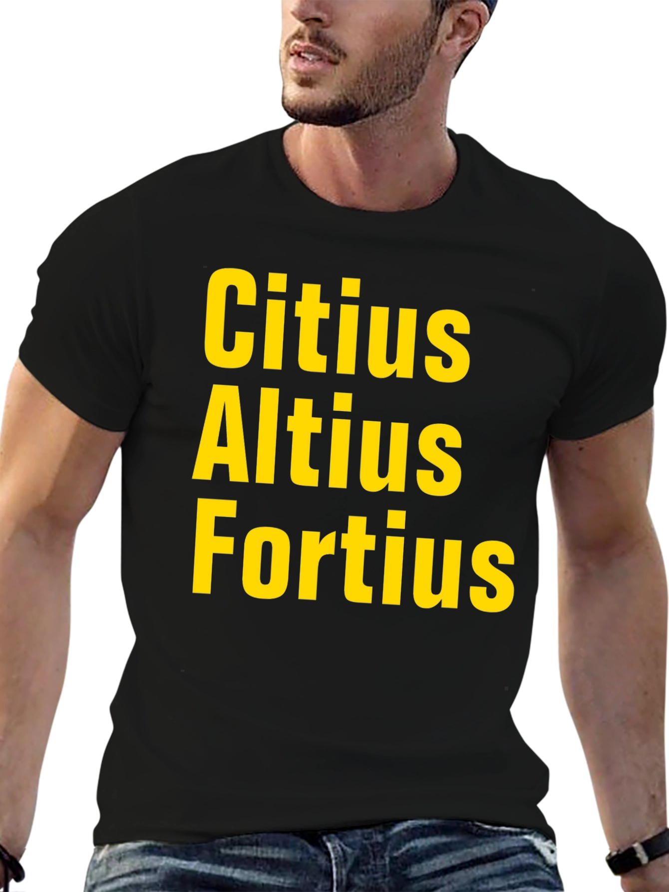 Citius Altius Fortius T-Shirt - Black