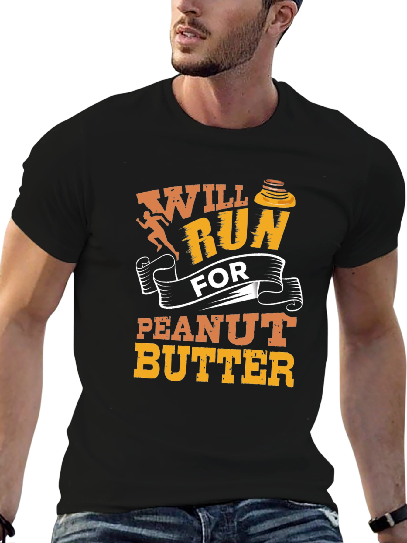 Will Run For Peanut Butter Graphic Tee