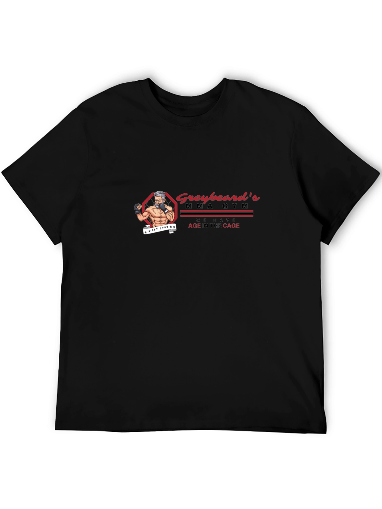 Greybeards MMA Gym Black T-Shirt