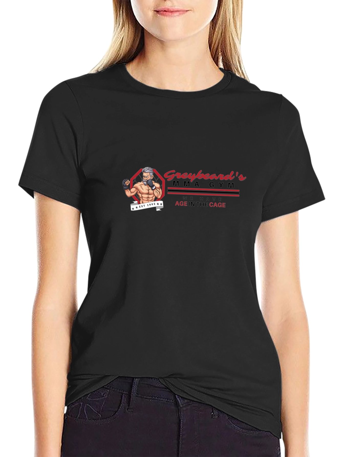 Greybeards MMA Gym Black T-Shirt