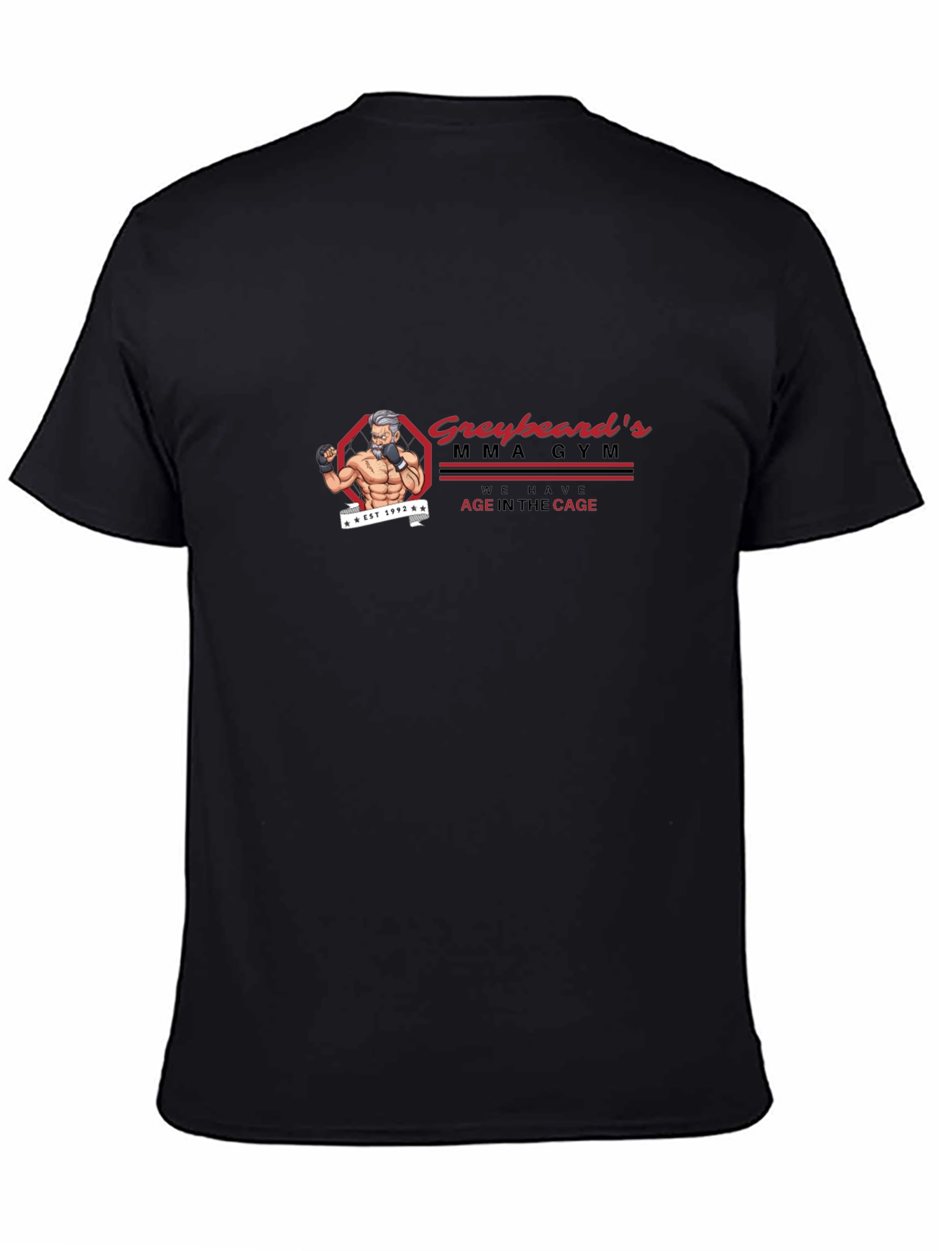 Greybeards MMA Gym Black T-Shirt