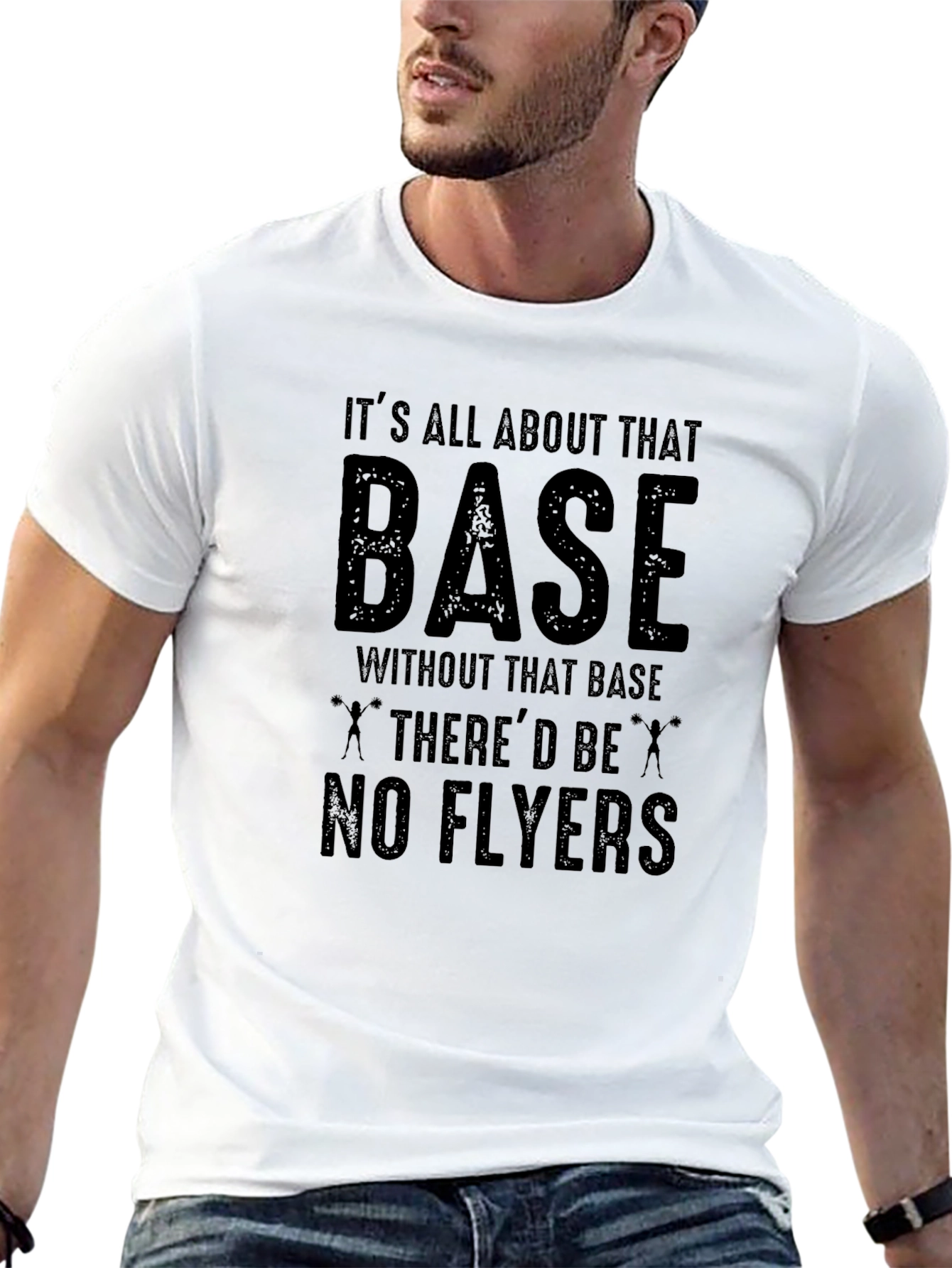 Its All About That Base Cheerleading Graphic Tee