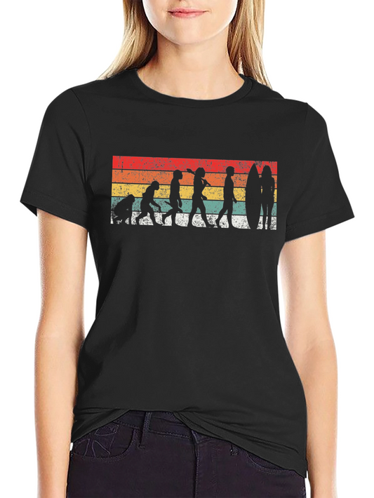 Surfing Evolution Graphic Tee