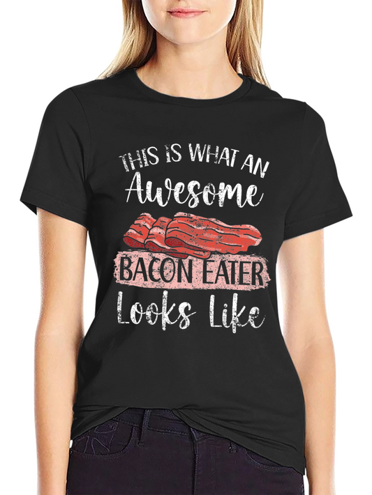 Awesome Bacon Eater Graphic T-Shirt